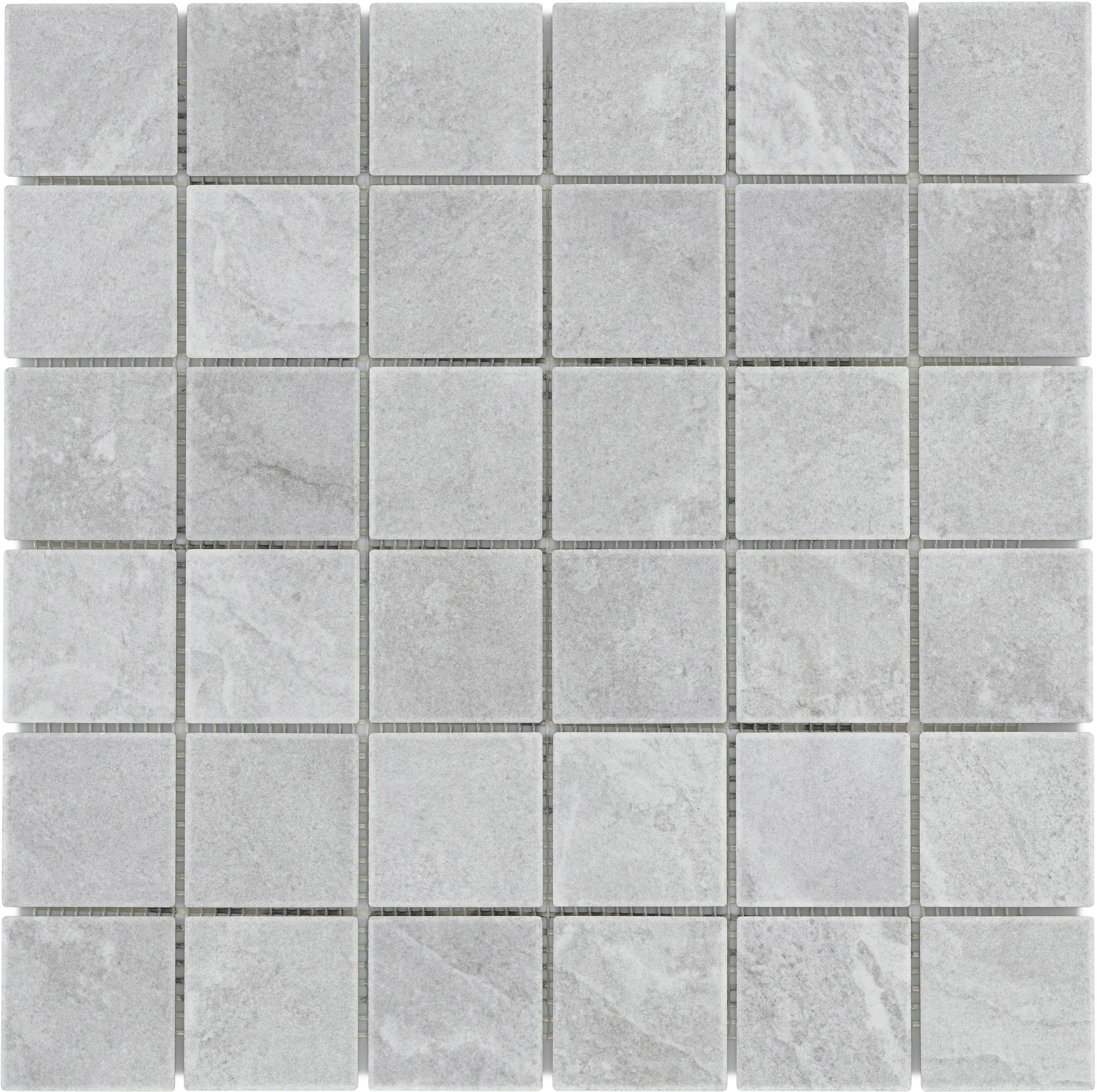 Mosaikfliese 29,7 x 29,7 cm steingrau Steinmaß: 4,7 x 4,7 cm rutschhemmend Mosaikfliese 29,7 x 29,7 cm steingrau Steinmaß: 4,7 x 4,7 cm rutschhemmend