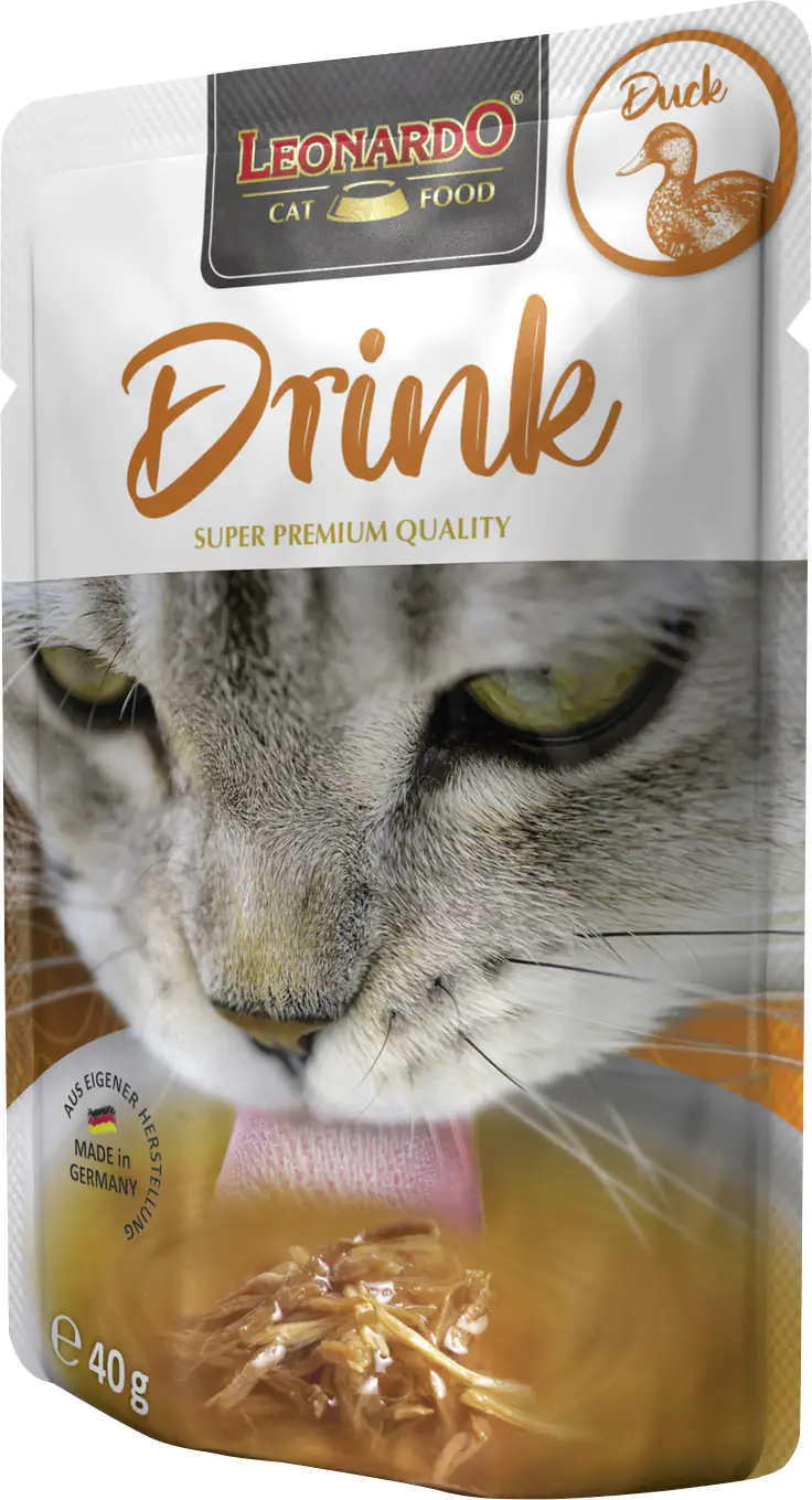 Leonardo Katzennassfutter Drink Duck 40 g Leonardo Katzennassfutter Drink Duck 40 g