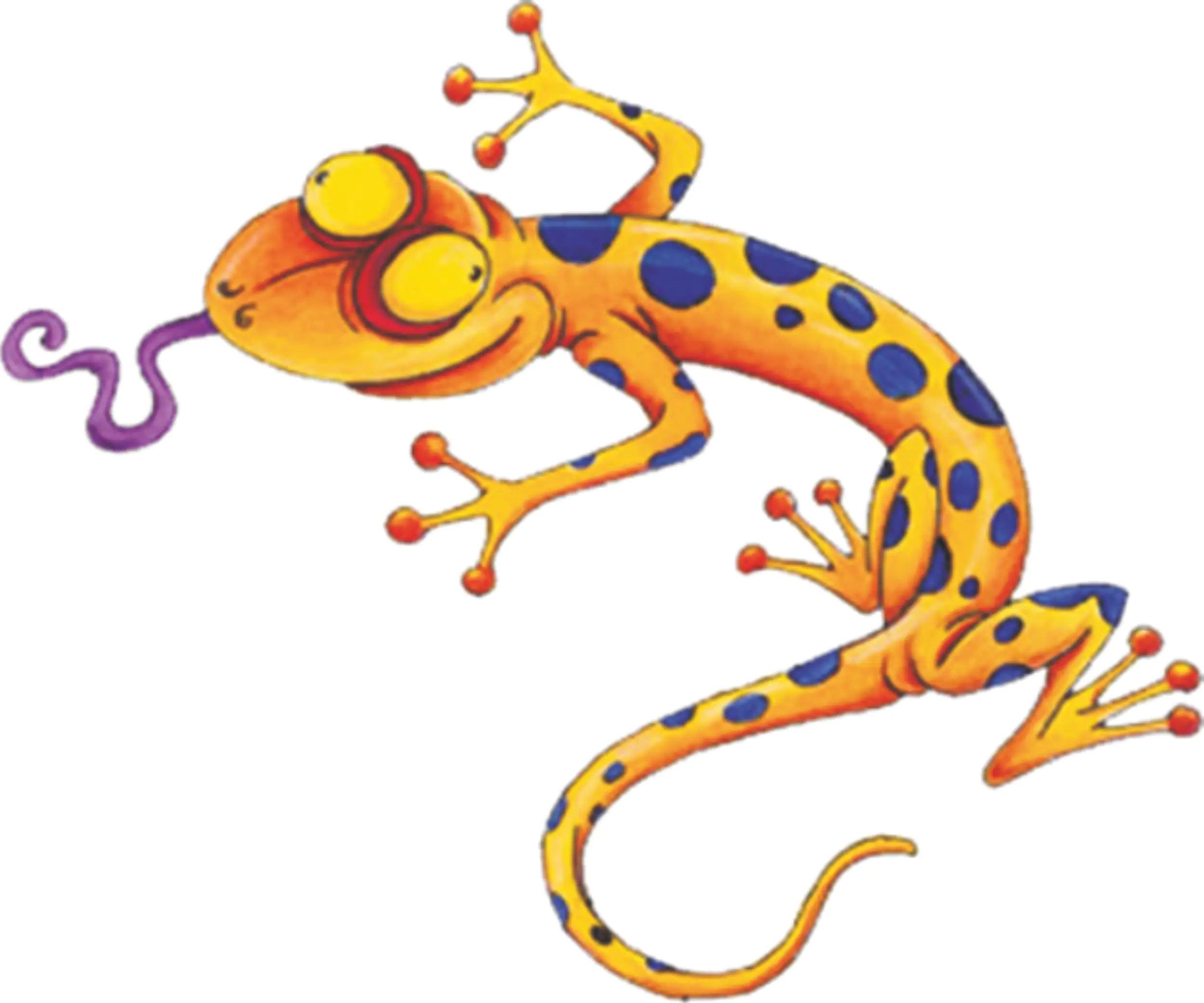 Hermann Schütz Aufkleber Gecko bunt 120x100mm
