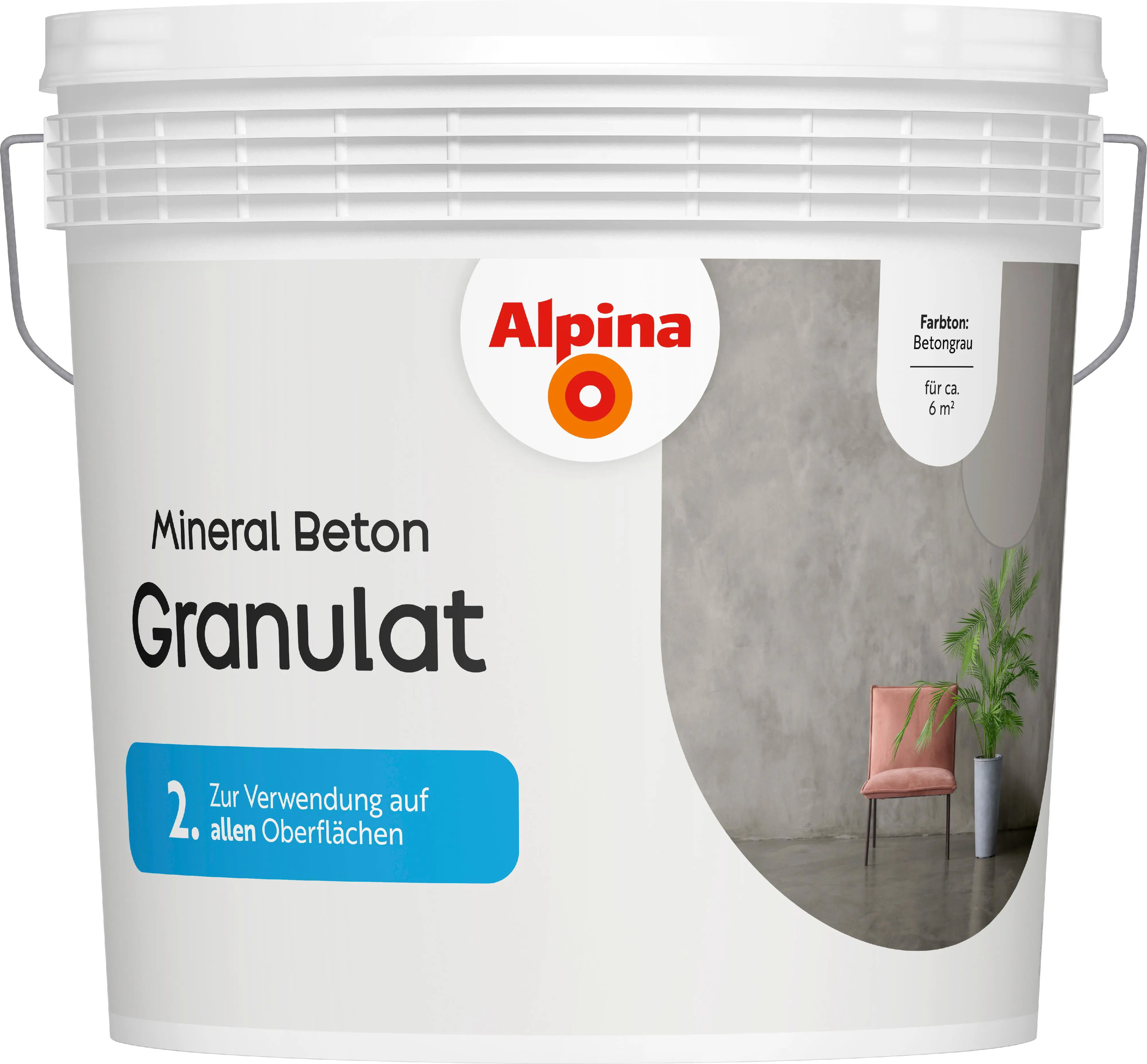 Alpina Mineral Beton Granulat betongrau 6 kg