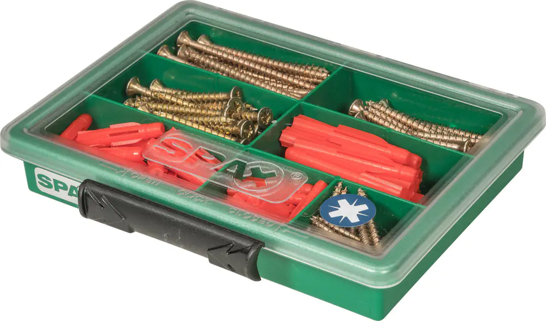 Spax Sortimentskasten 3.5 x 40 mm, 4.5 x (50, 60, 70) mm 130 Stück