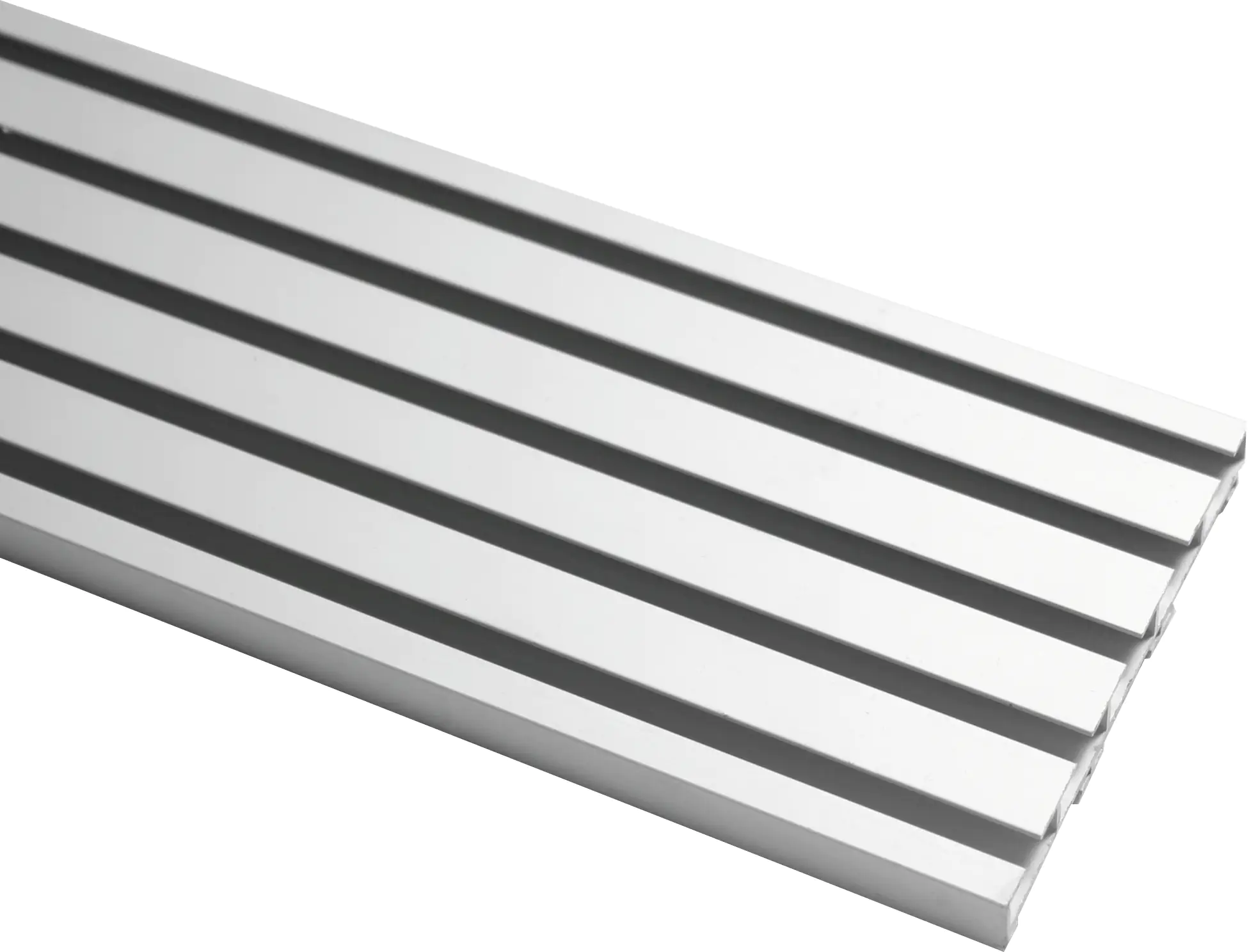 Gardinia Schiene für Flächenvorhang Atlanta silber, 260 cm, 5-läufig