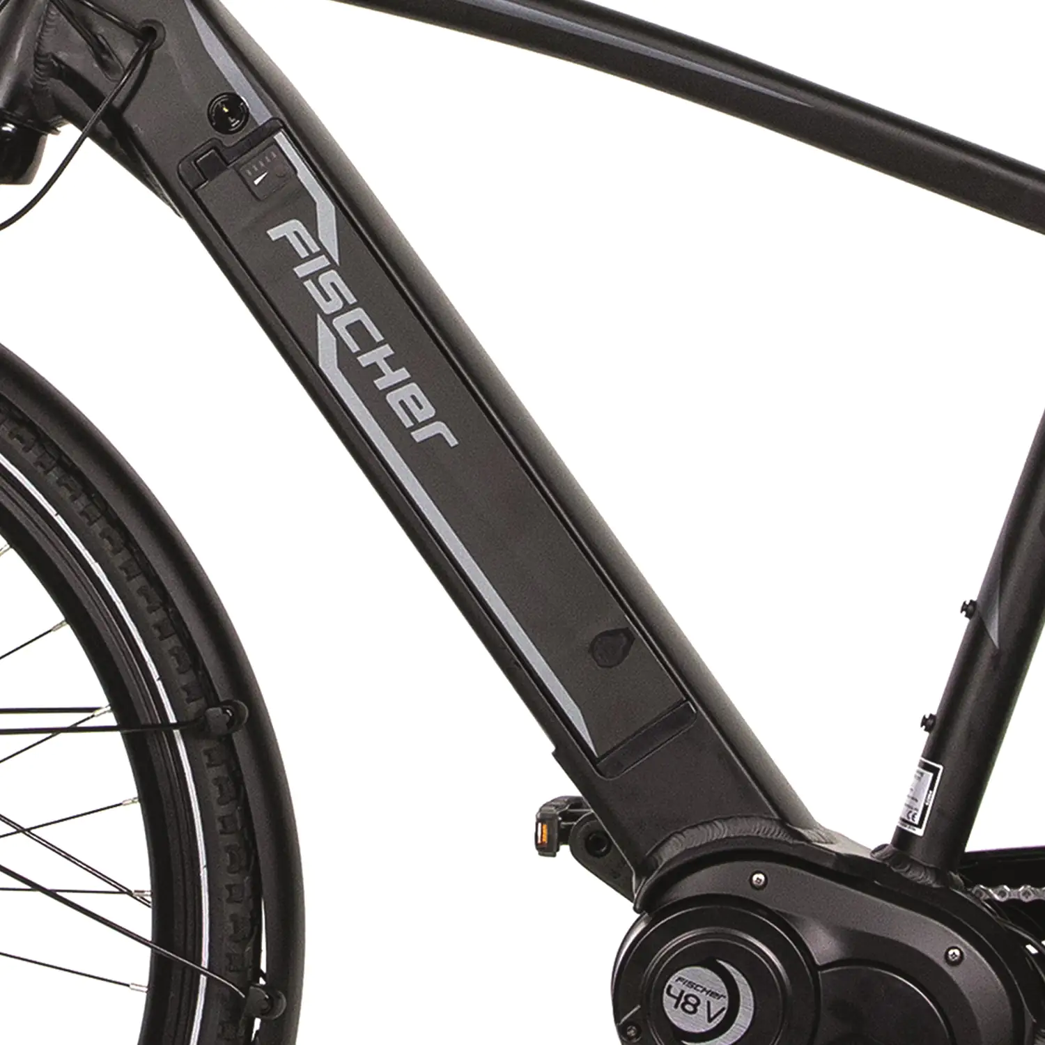 4008153628641_1 Fischer E-Bike Trekking Viator 4.0i-S1 Herren 28 Zoll 9-Gang 418 Wh schwarz matt 62864