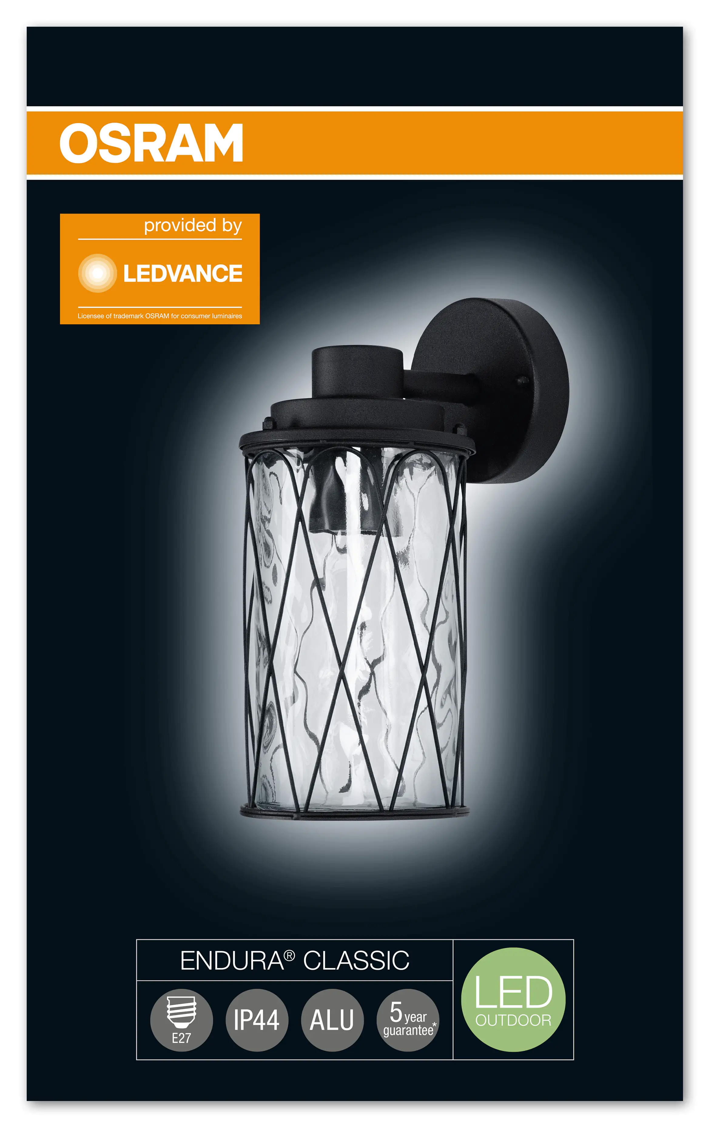 4058075206441_1 Ledvance Außenleuchte Endura Classic schwarz