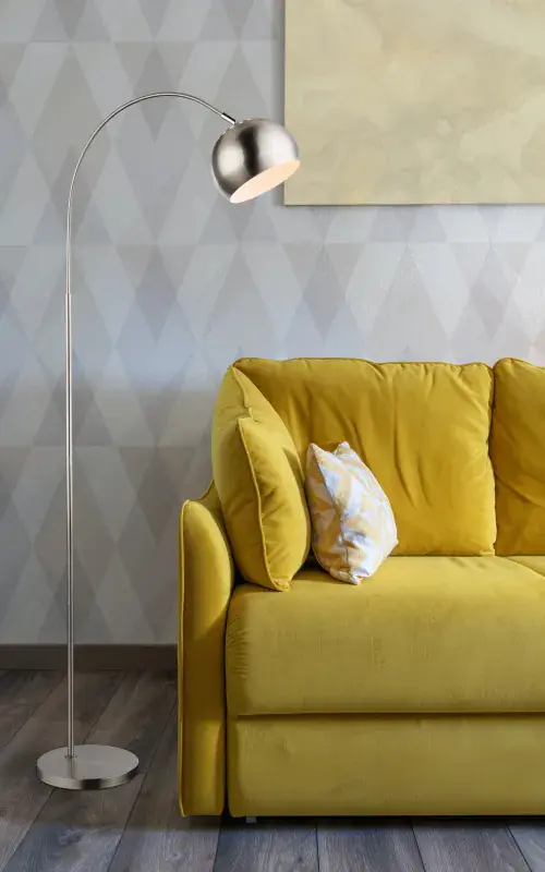 Globo Stehleuchte Benno 150 cm verchromt