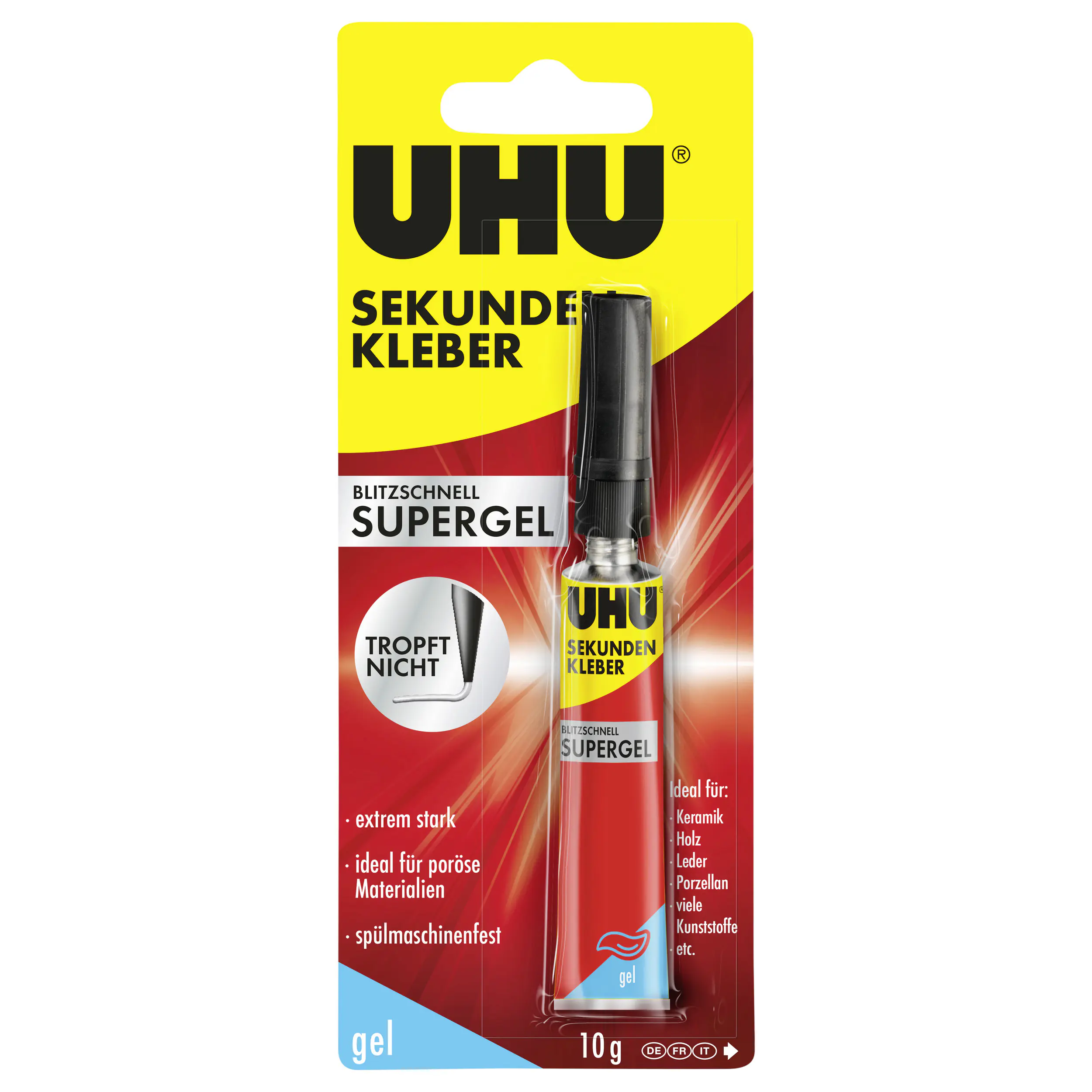 UHU Sekundenkleber blitzschnell Supergel 10 g