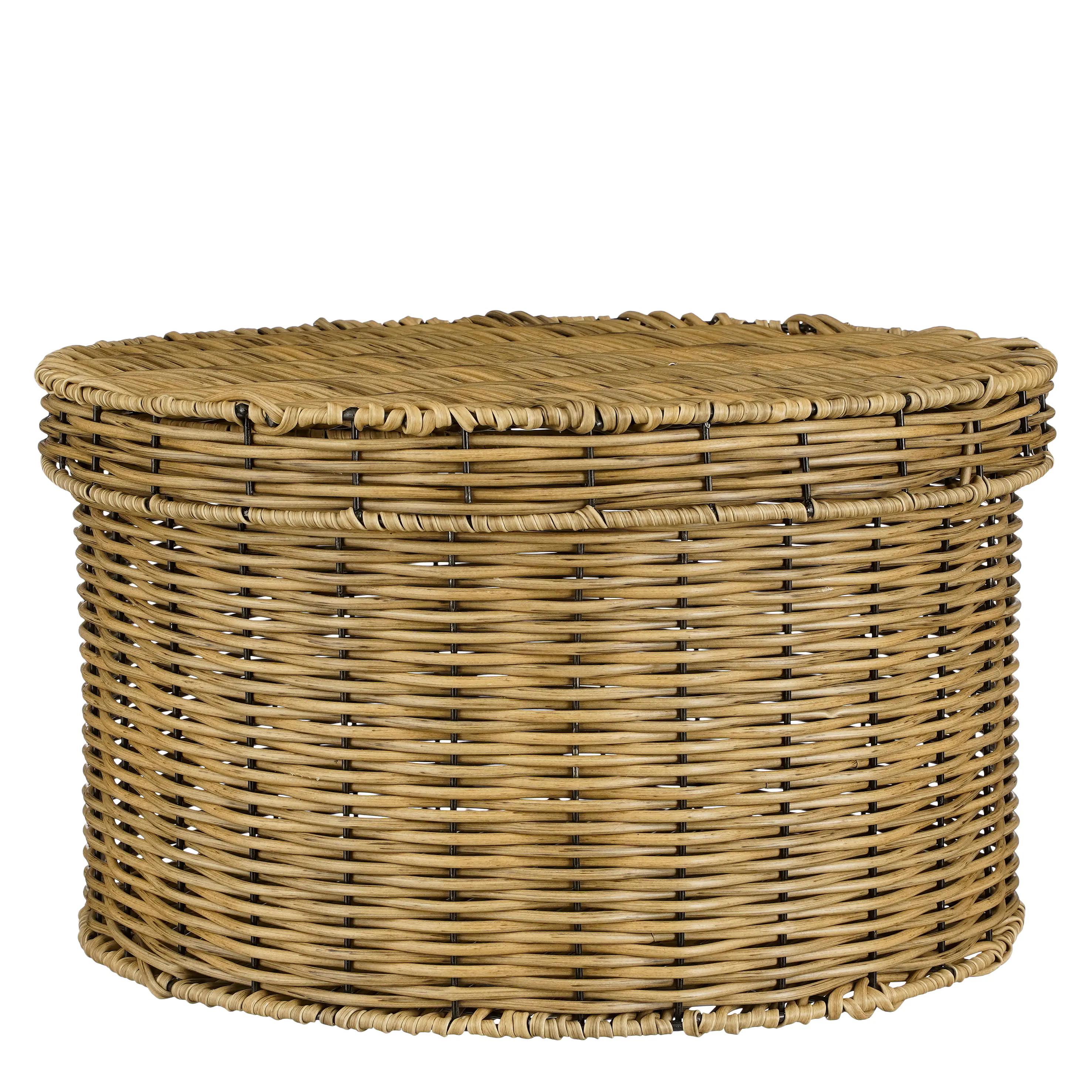 Mica Decorations Aufbewahrungskorb Liam Ø 44 x 26 cm braun