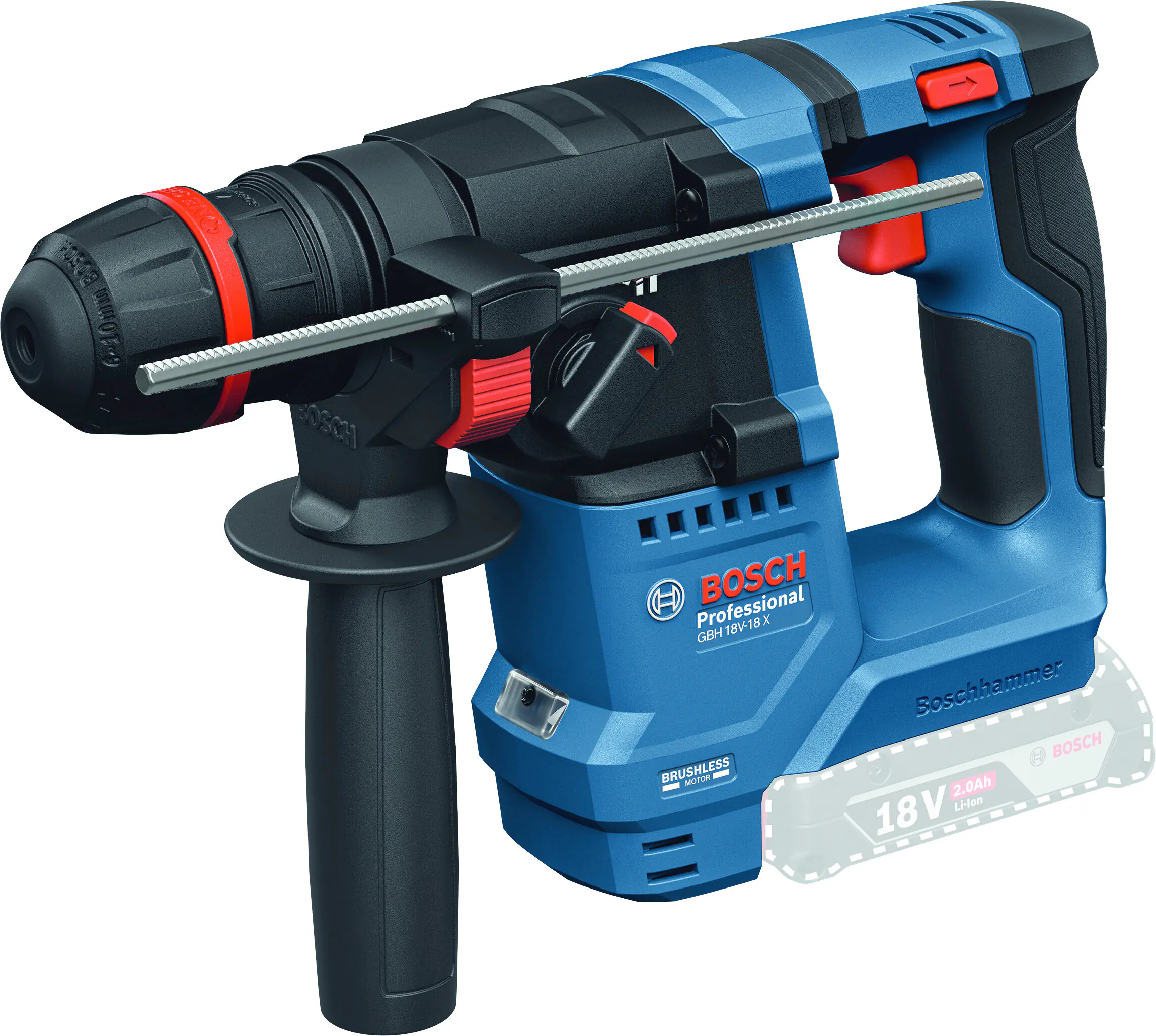 Bosch Professional Akku-Bohrhammer GBH 18V-18 X 18 Volt Solo