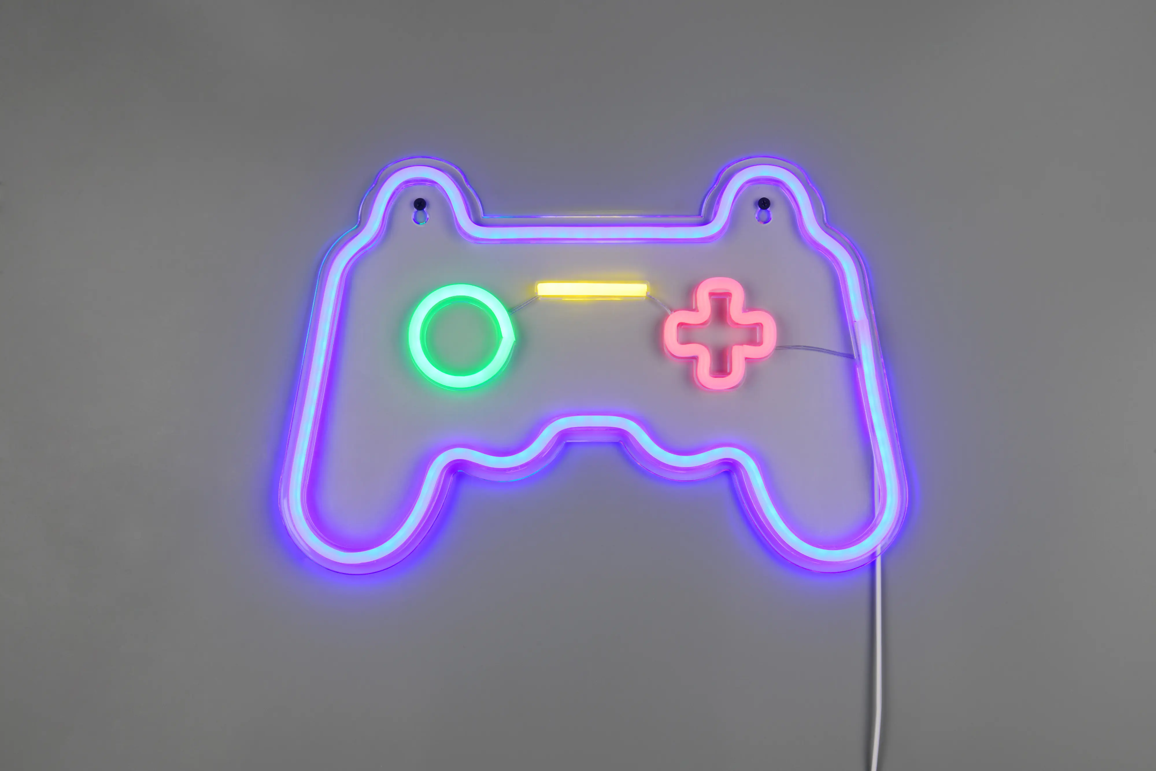 Reality LED Wandleuchte Gamer Controller 41 x 28 cm warmweiß transparent