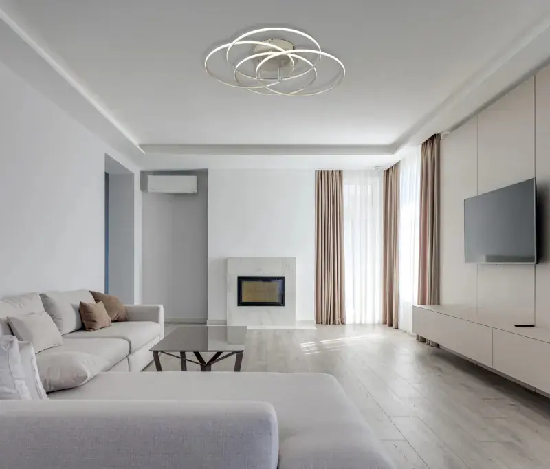 Globo Deckenleuchte Kombos 51,5 x 11,4 cm Ø x H nickel matt warmweiß