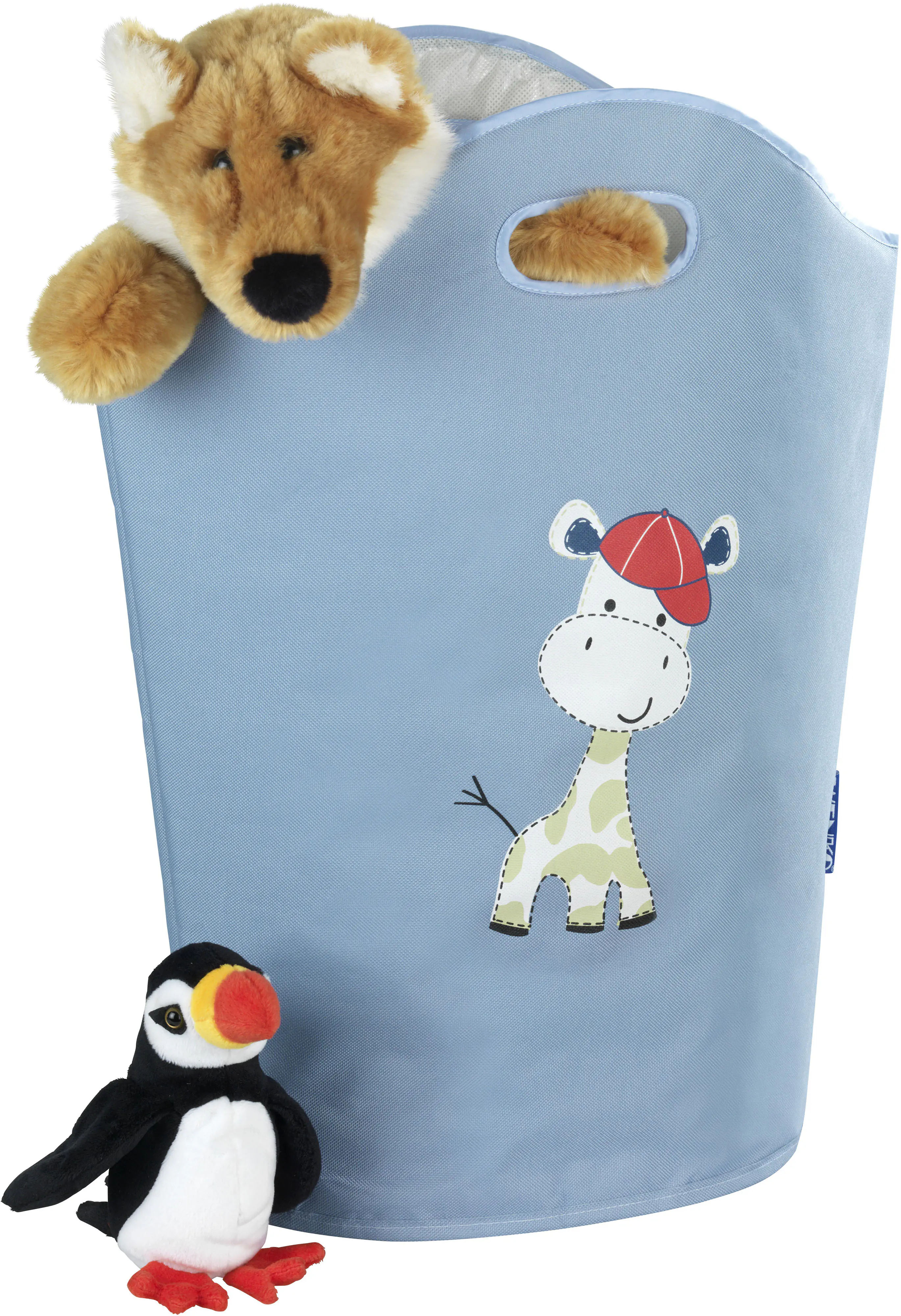 Wenko Wäschesammler Kids Gerry 24 l, blau, beige