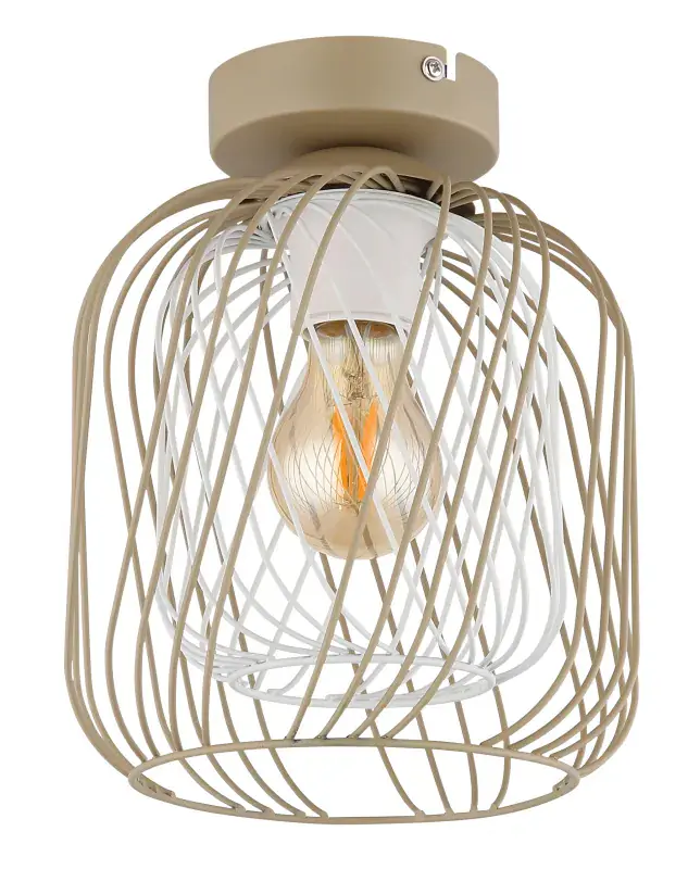 Globo Deckenleuchte Dichti 18 x 24,5 cm Ø x H sandfarben matt