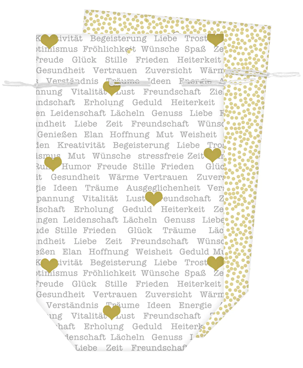 Braun & Company Geschenktasche gold 13 x 22 cm