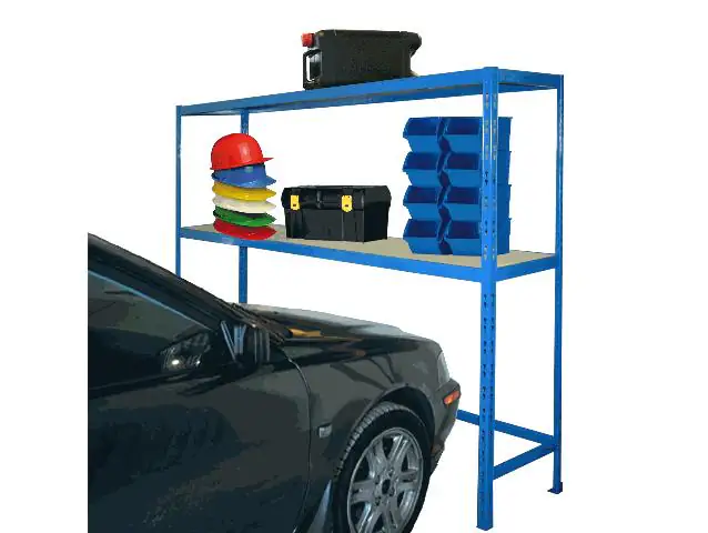 Garagensteckregal 180 x 225 x 50 cm 4 Holzböden max. Belastung 600 kg