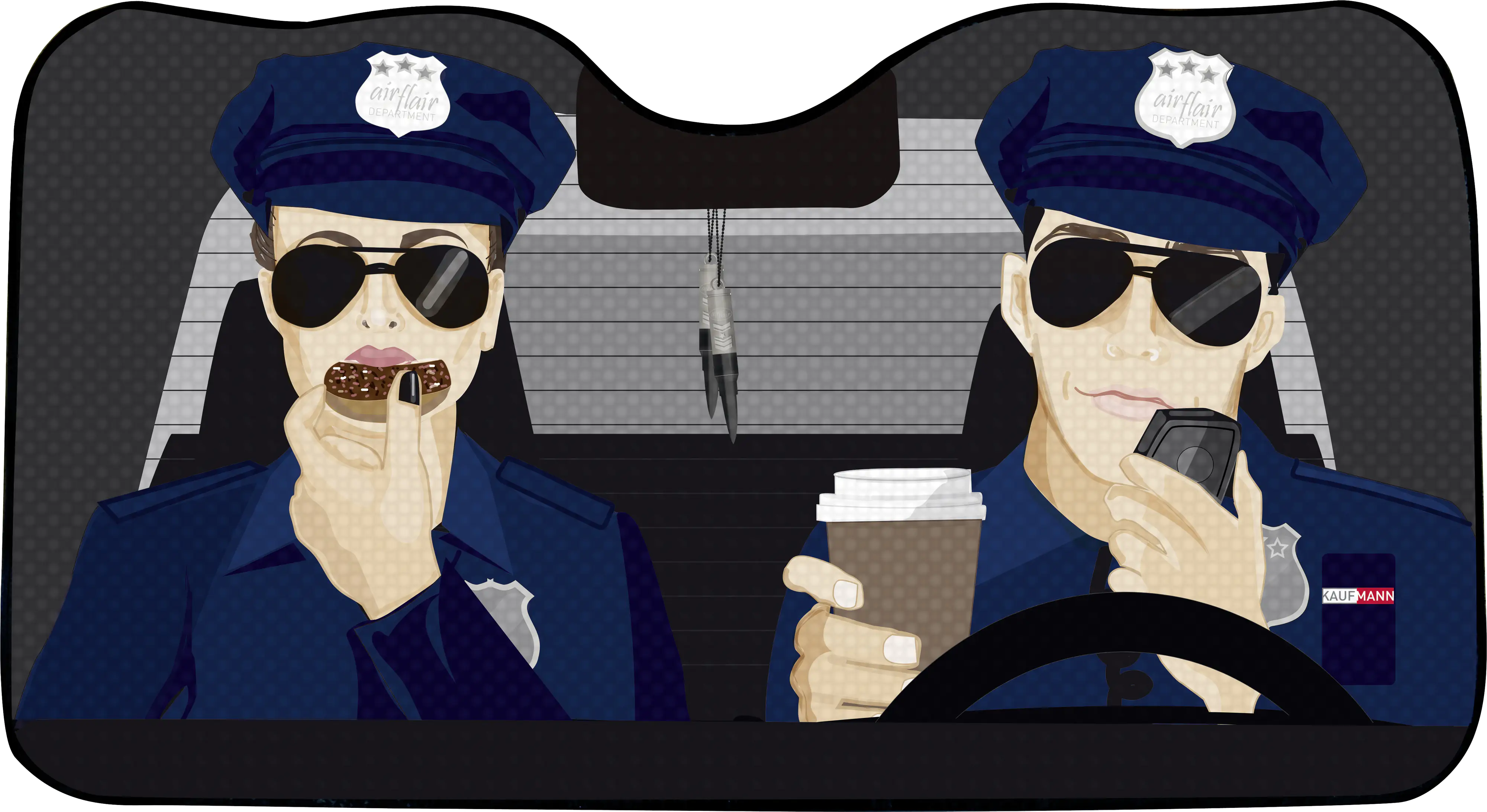 OKCars Frontscheibensonnenschutz Polizei OKCars Frontscheibensonnenschutz Polizei