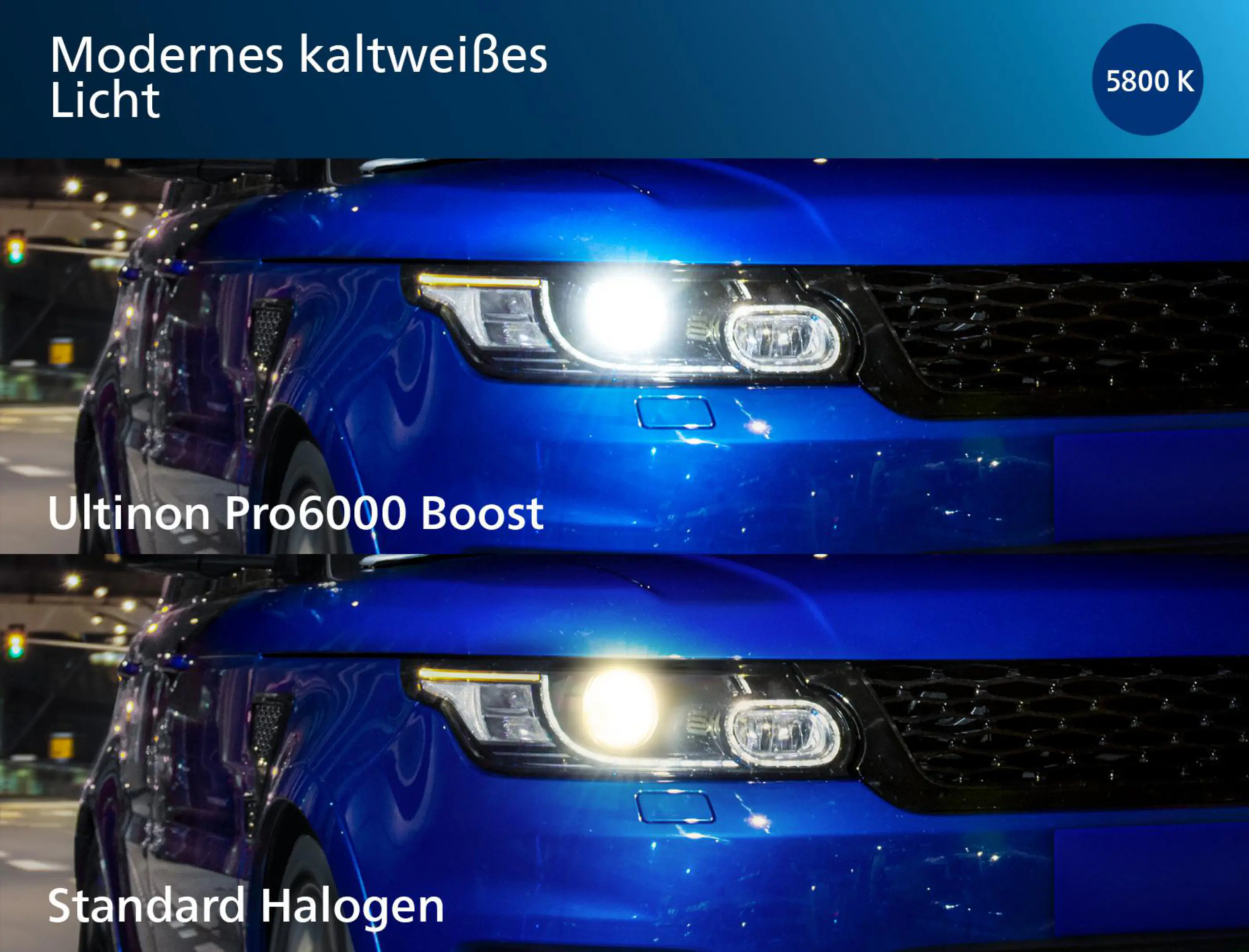 Philips Scheinwerferlampe H4 LED Ultinon Pro 6000 Boost 2x 2.0 Philips Scheinwerferlampe H4 LED Ultinon Pro 6000 Boost 2x 2.0