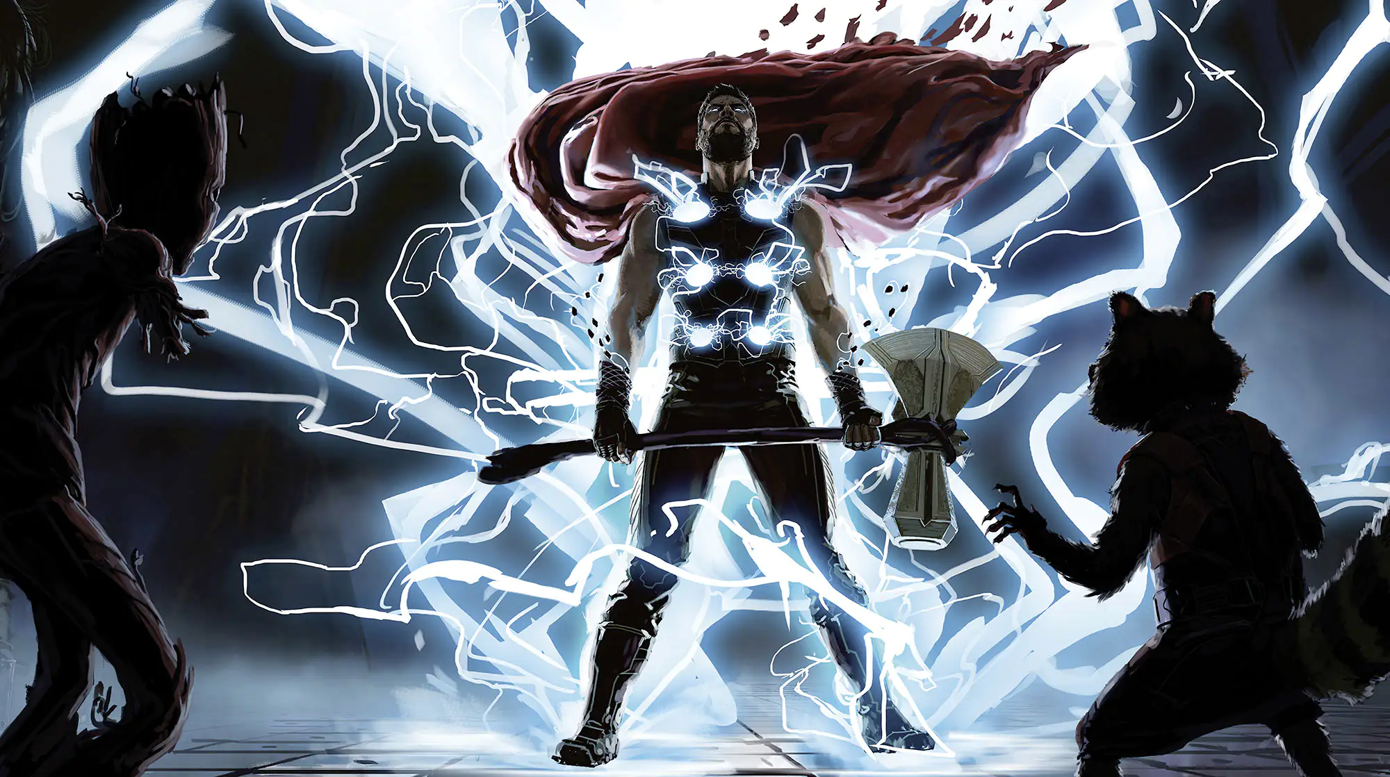 Komar Vlies Fototapete Thor God of Thunder 500 x 280 cm 