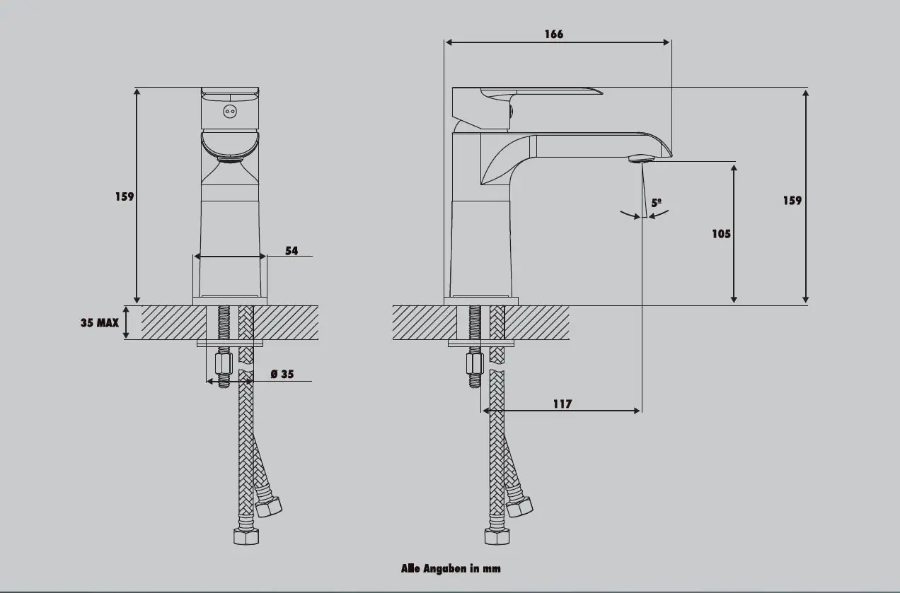 Primaster Waschtischarmatur Alaska weiß Primaster Waschtischarmatur Alaska weiß