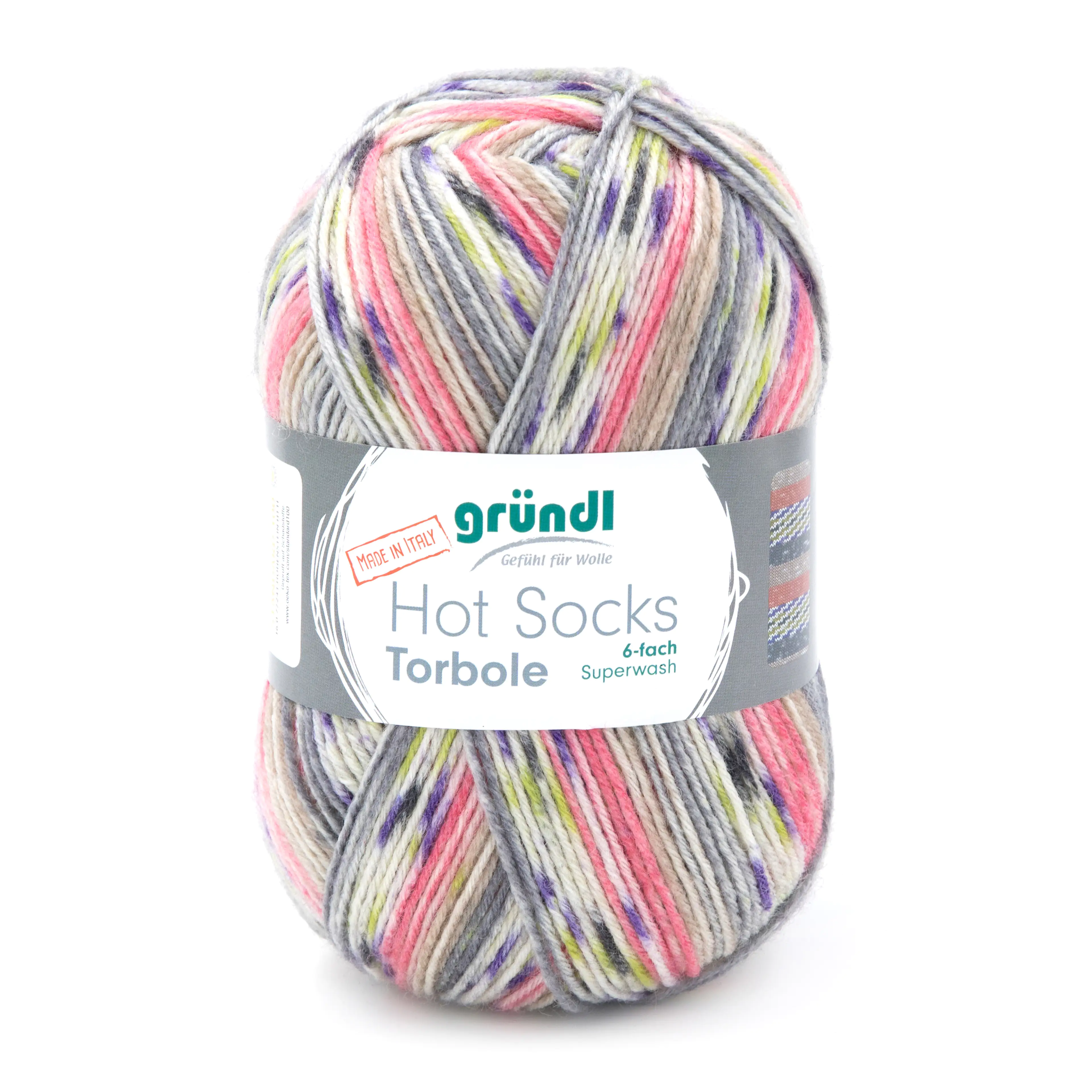 Gründl Sockenwolle Hot Socks Torbole 6-fach 150 g