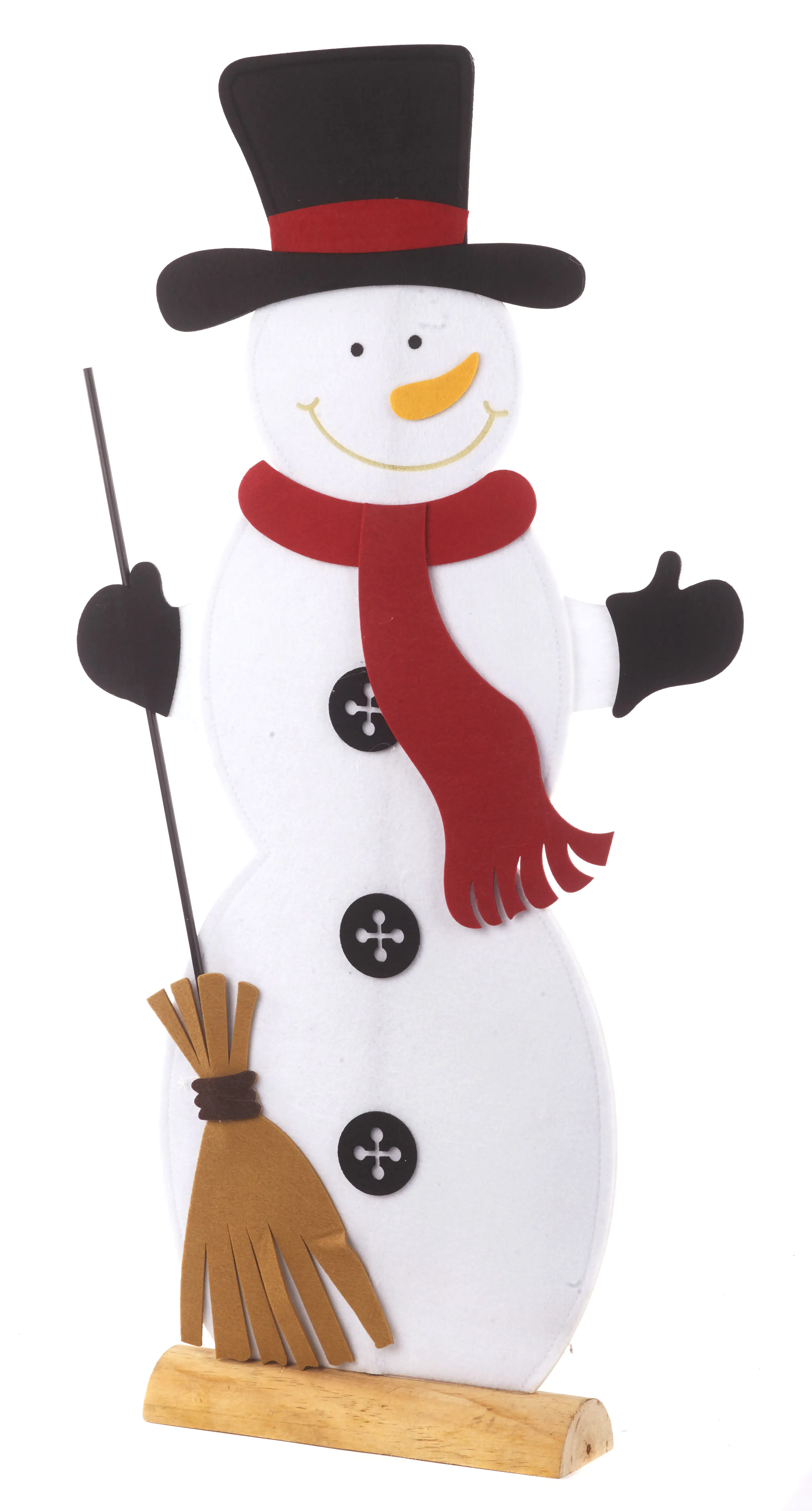 TrendLine Deko Schneemann Filz 41 x 8 x 82 cm