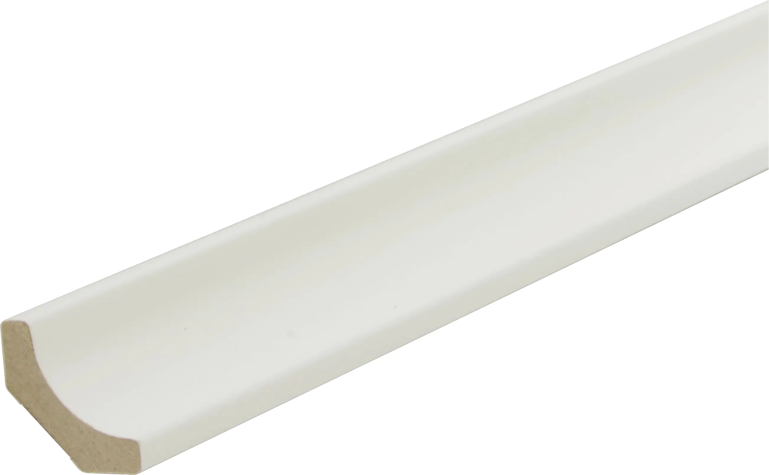 B.S. Bauprogramm Hohlkehlleiste 260 cm 24 x 24 mm Creme supermatt