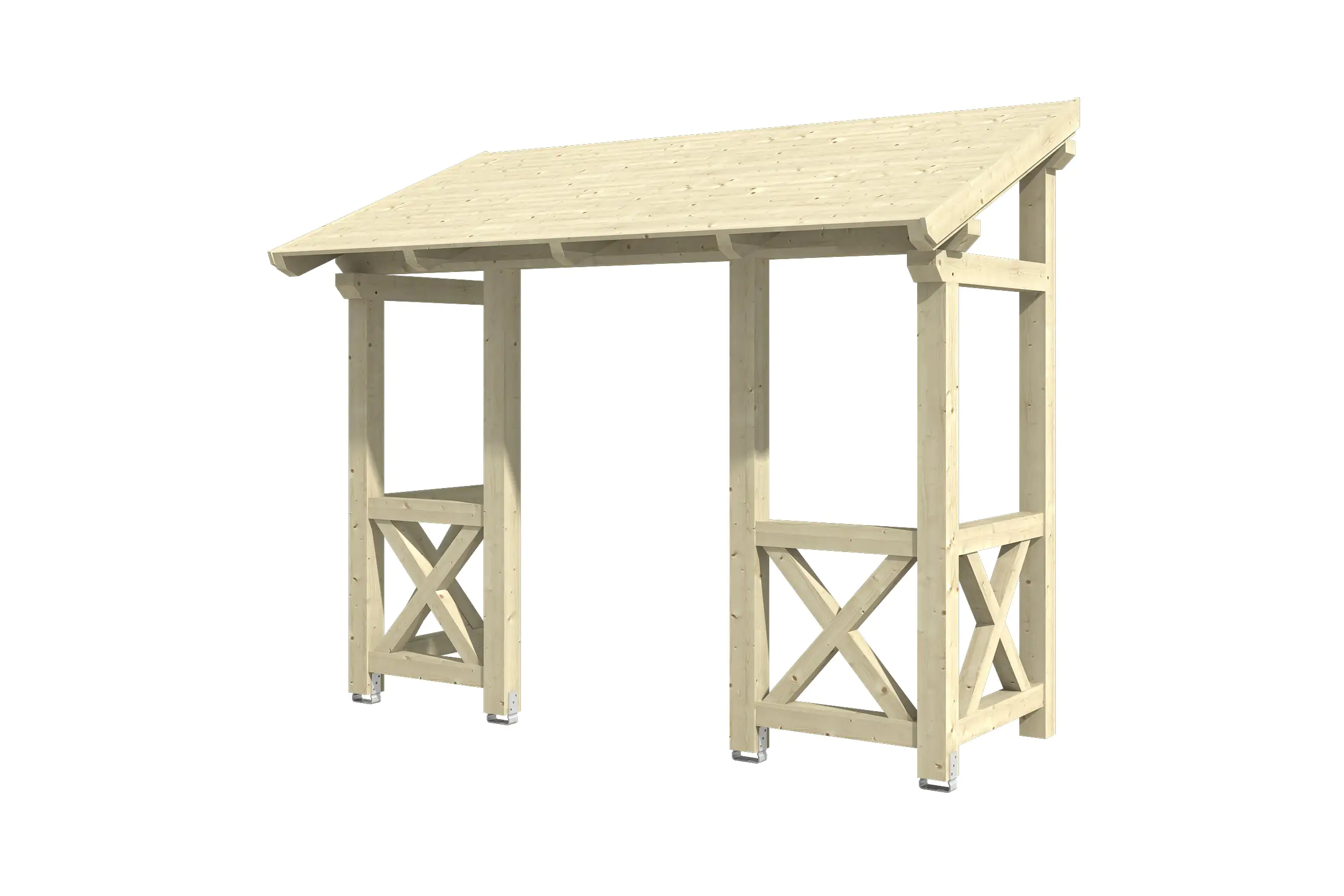 SKAN HOLZ Vordach Paderborn Typ 5 336 x 156 cm, natur