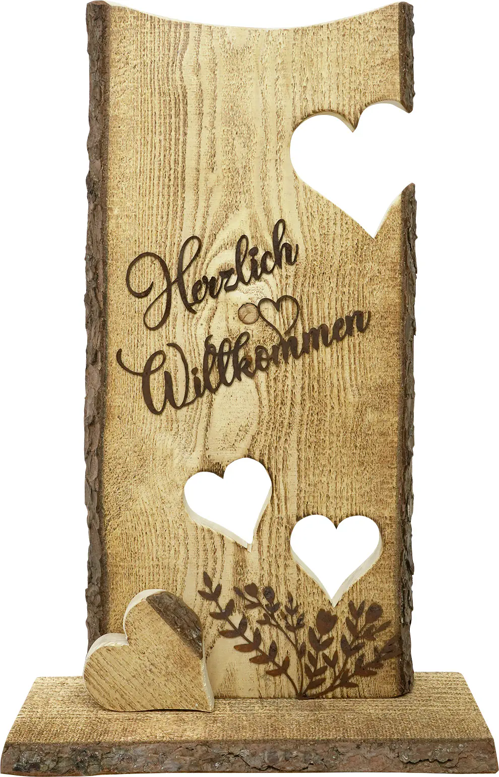 Badeko Holzständer Doppelherz 75 x 45 cm braun Badeko Holzständer Doppelherz 75 x 45 cm braun