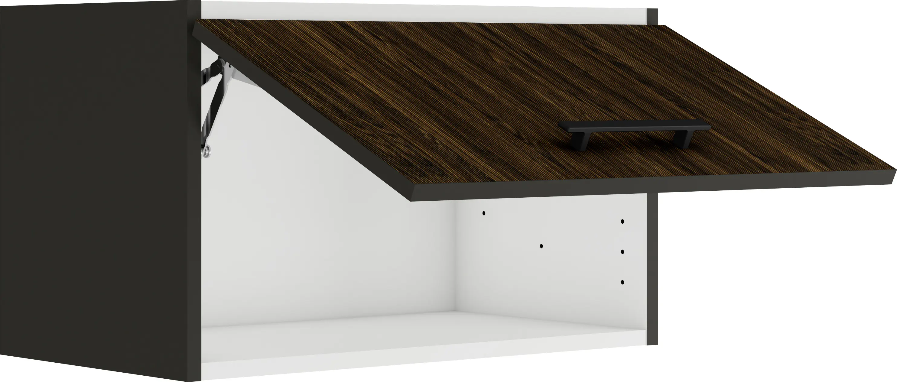 Optifit Oberschrank Rimini 409 nussbaum/anthrazit 60 cm