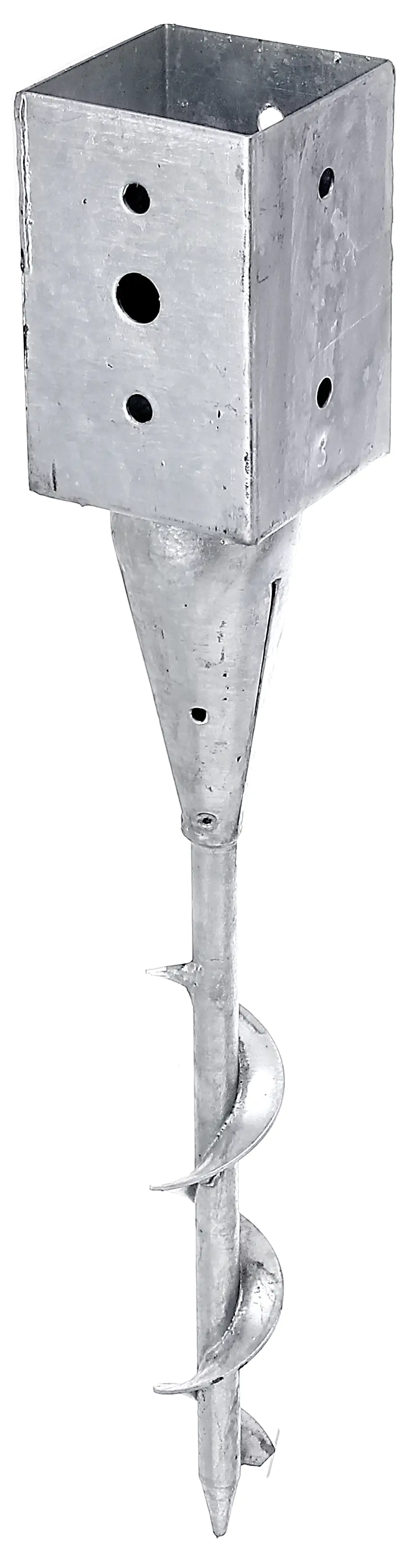 Alberts Einschraub-Bodenhülse 91 x 91 x 595 mm Stahl, feuerverzinkt