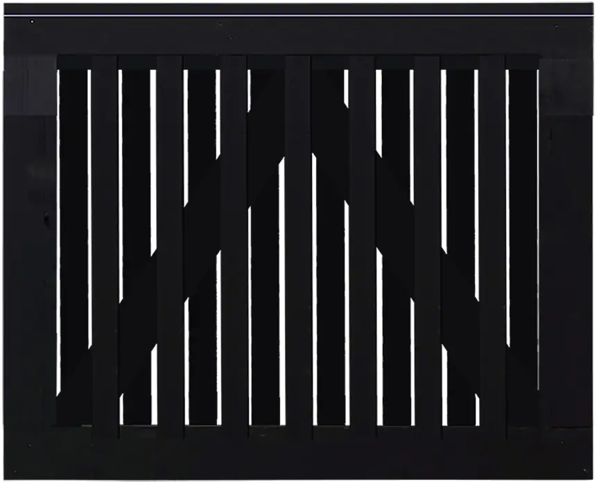 Plus Tor Nagano 100 x 80 cm RAL 9005 Schwarz