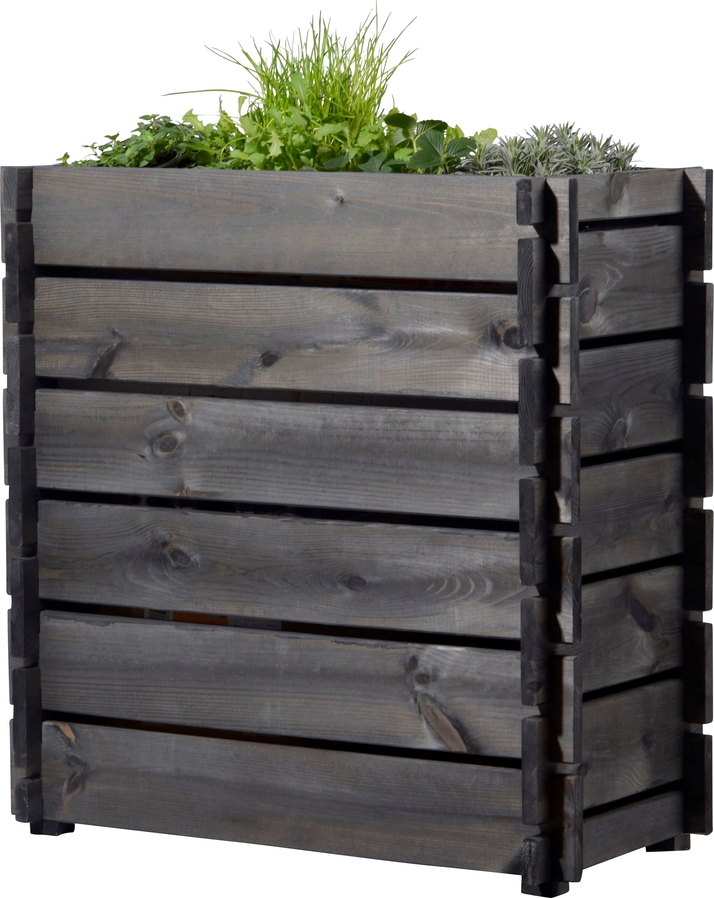 Dobar Hochbeet Stecksystem anthrazit 79 x 37 x 79 cm Dobar Hochbeet Stecksystem anthrazit 79 x 37 x 79 cm