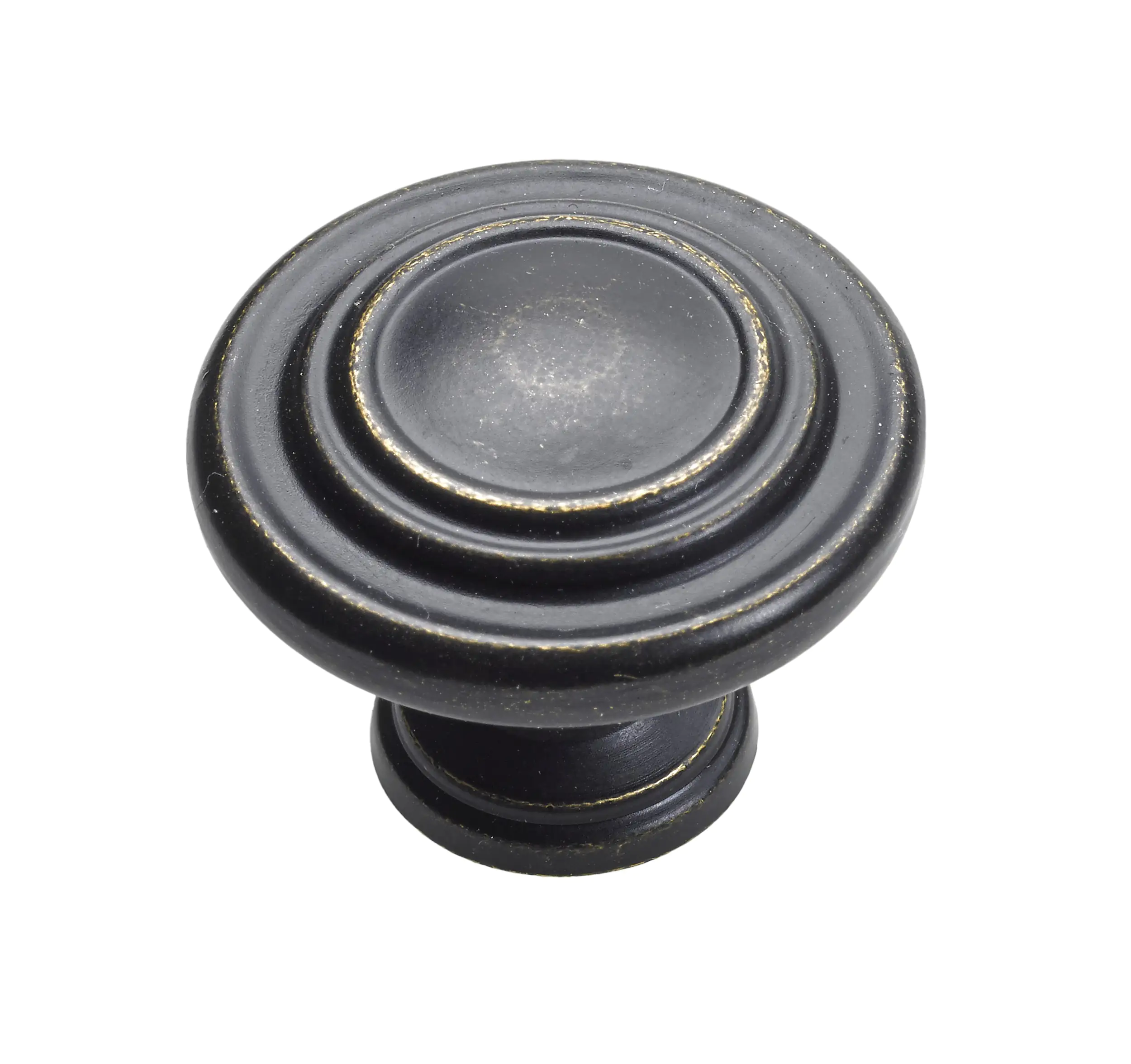 Hettich Möbelknopf Zinkdruckguss brüniert schwarz Ø 32,0 mm - 1 Stück