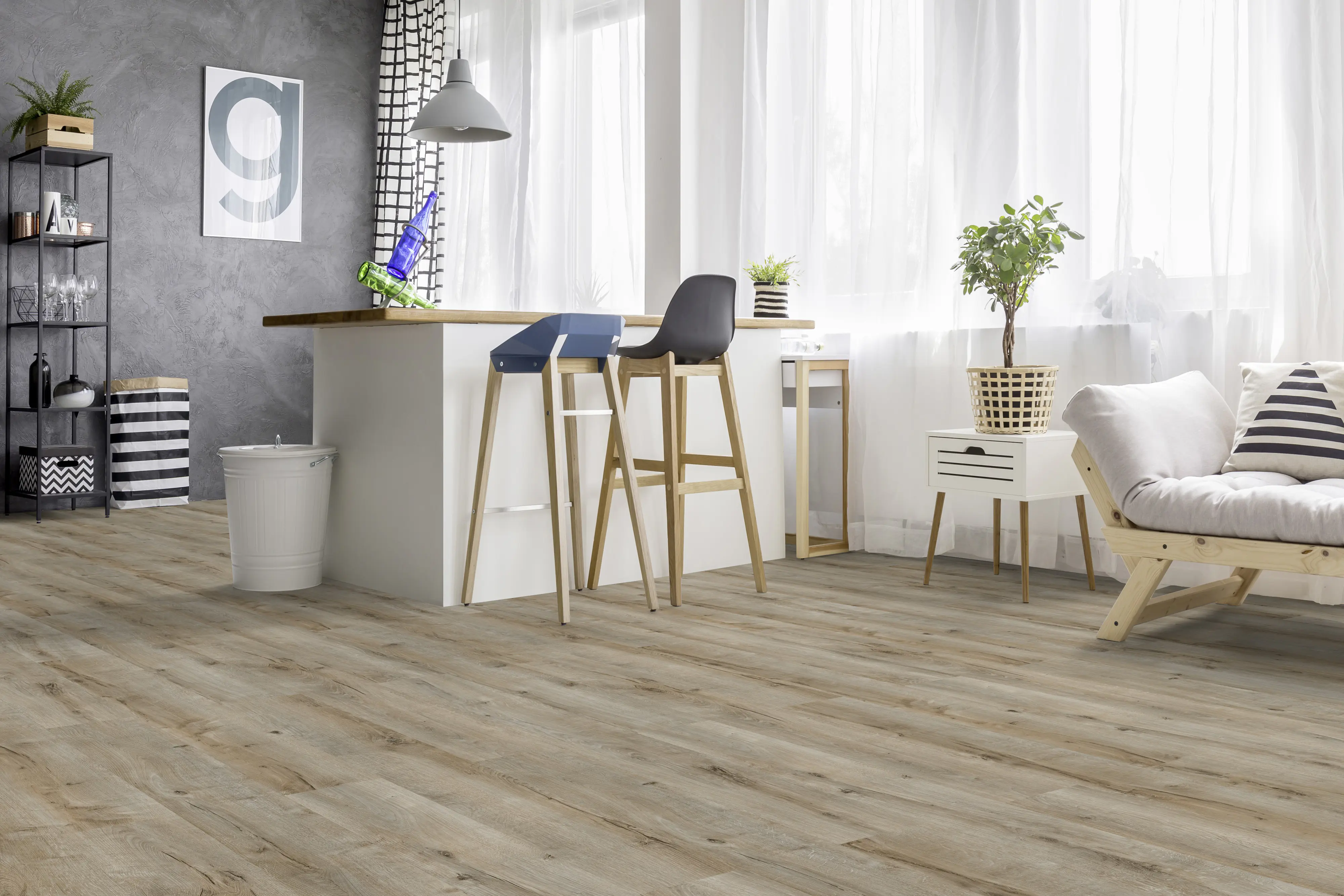 Classen Laminat Megaloc Aquaprotect 128,5 x 19,2 cm 8 mm Oak beige