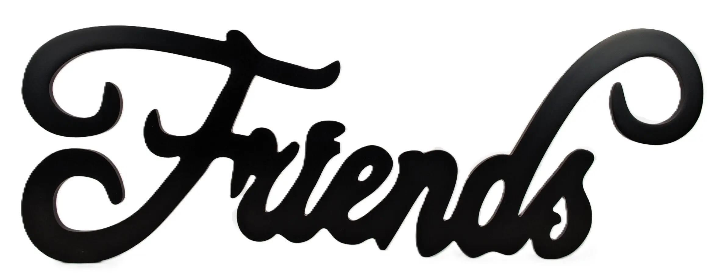 Schriftzug XL  Friends schwarz  74,5x29x1,8 cm