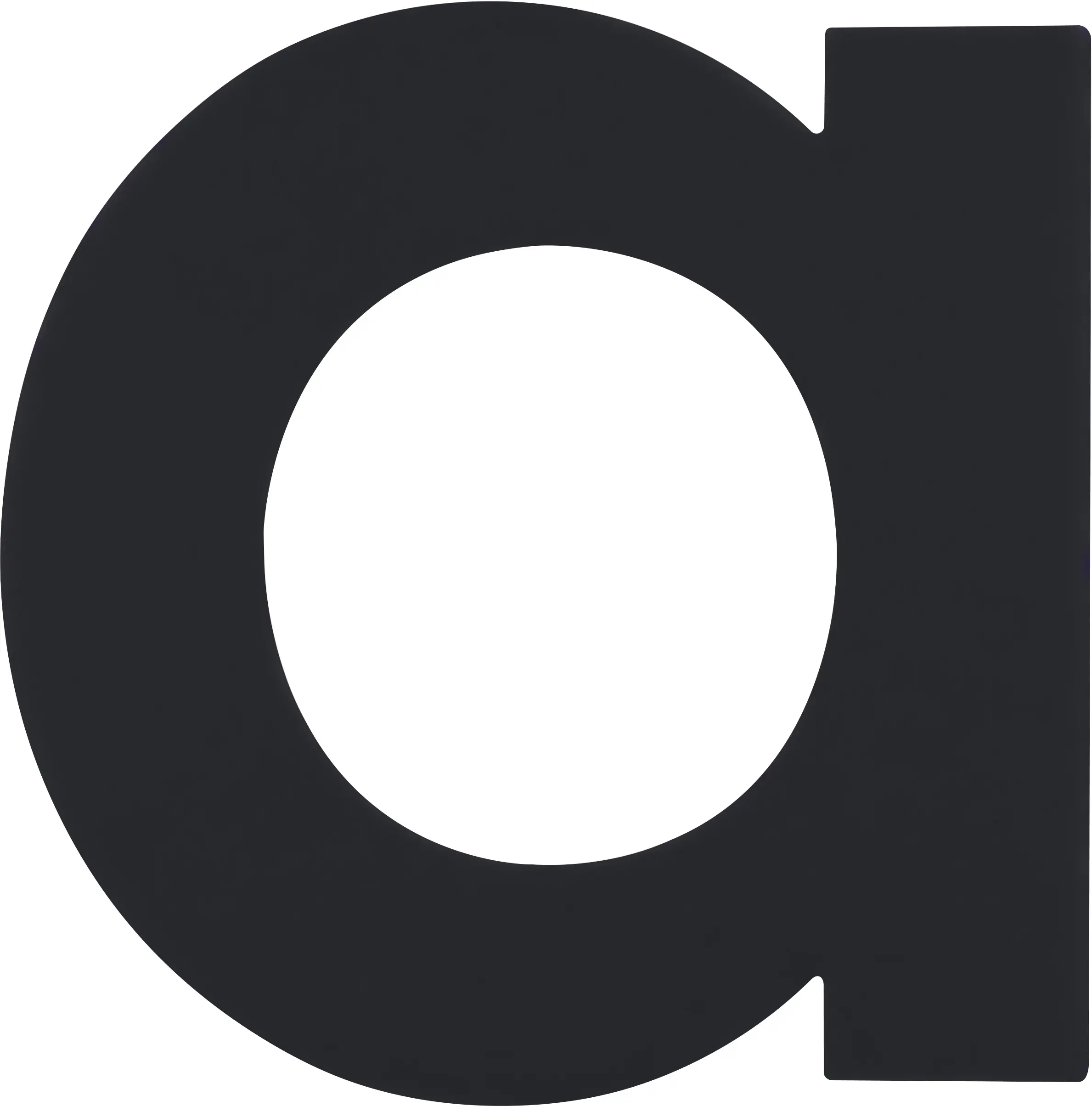 Alpertec Hausnummer Buchstabe a Edelstahl schwarz matt 9 x 9 cm 