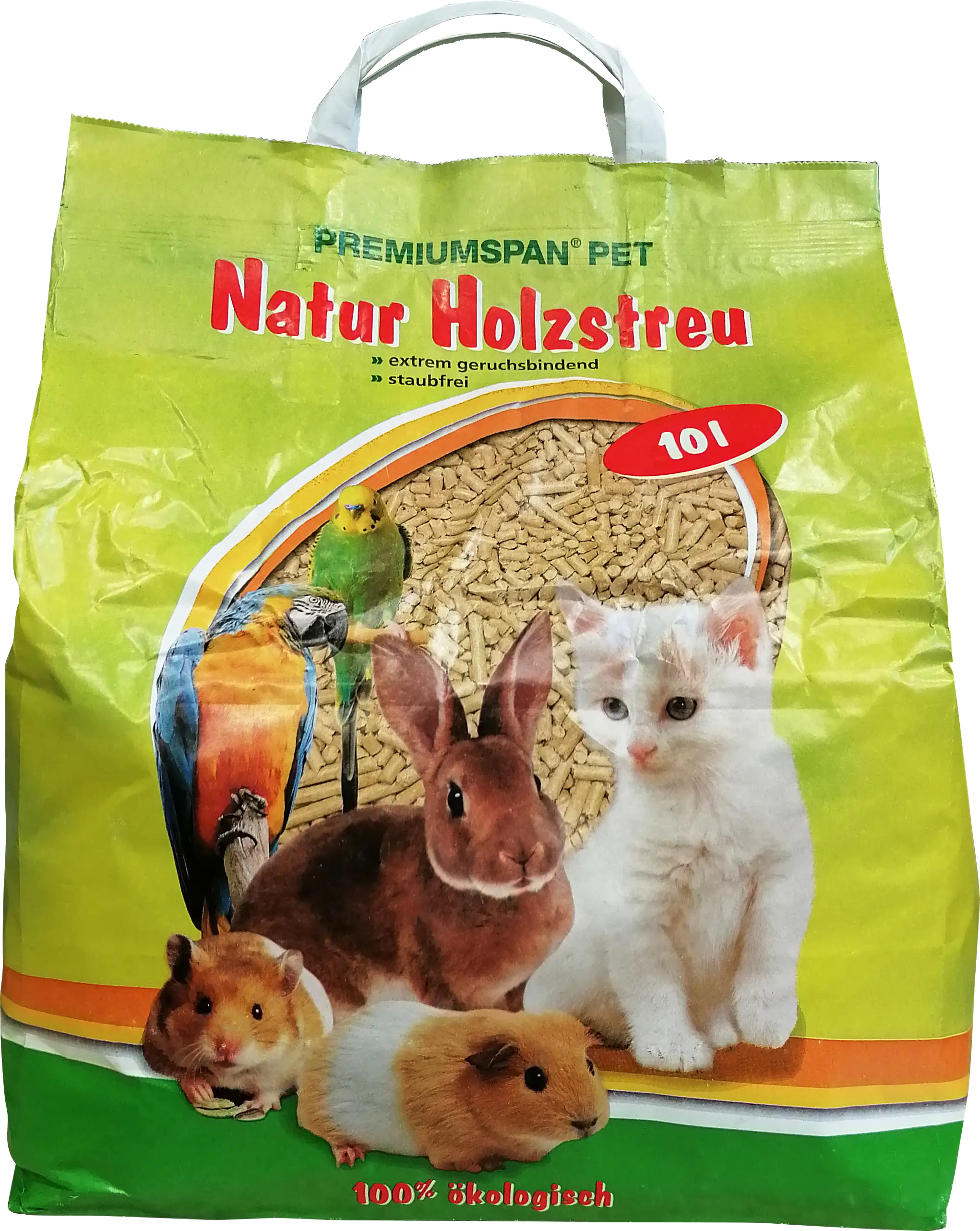 Natur Premiumspan Holzstreu Katzenstreu Kleintierstreu Inhalt: 10