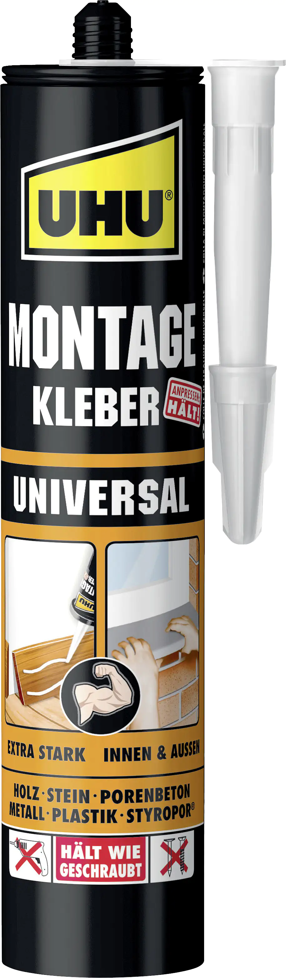 UHU Montagekleber Universal 440g Kartusche, 440g