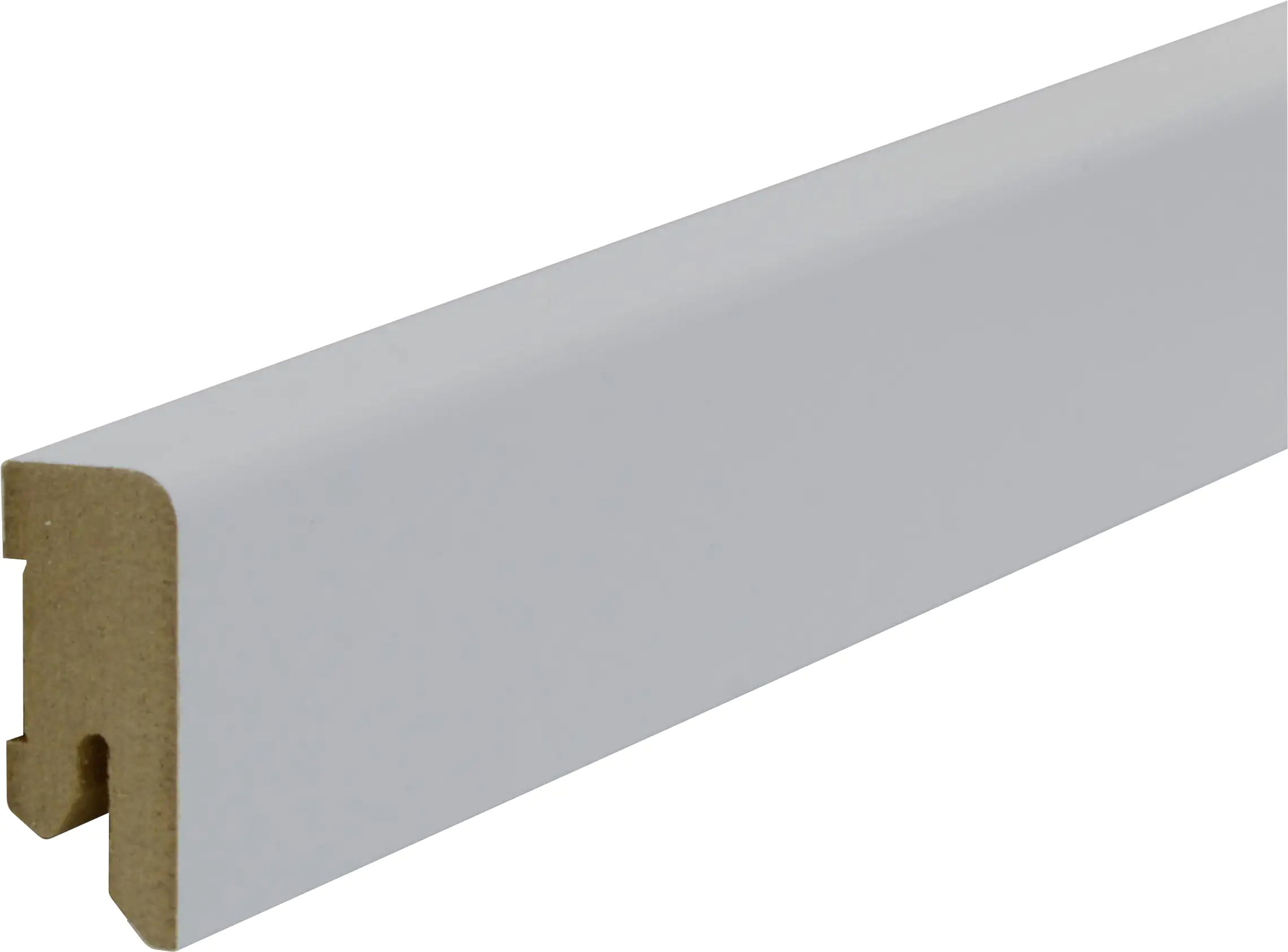 B.S. Bauprogramm Clip-Sockelleiste 250 cm 40 x 17 mm Bllütenweiß