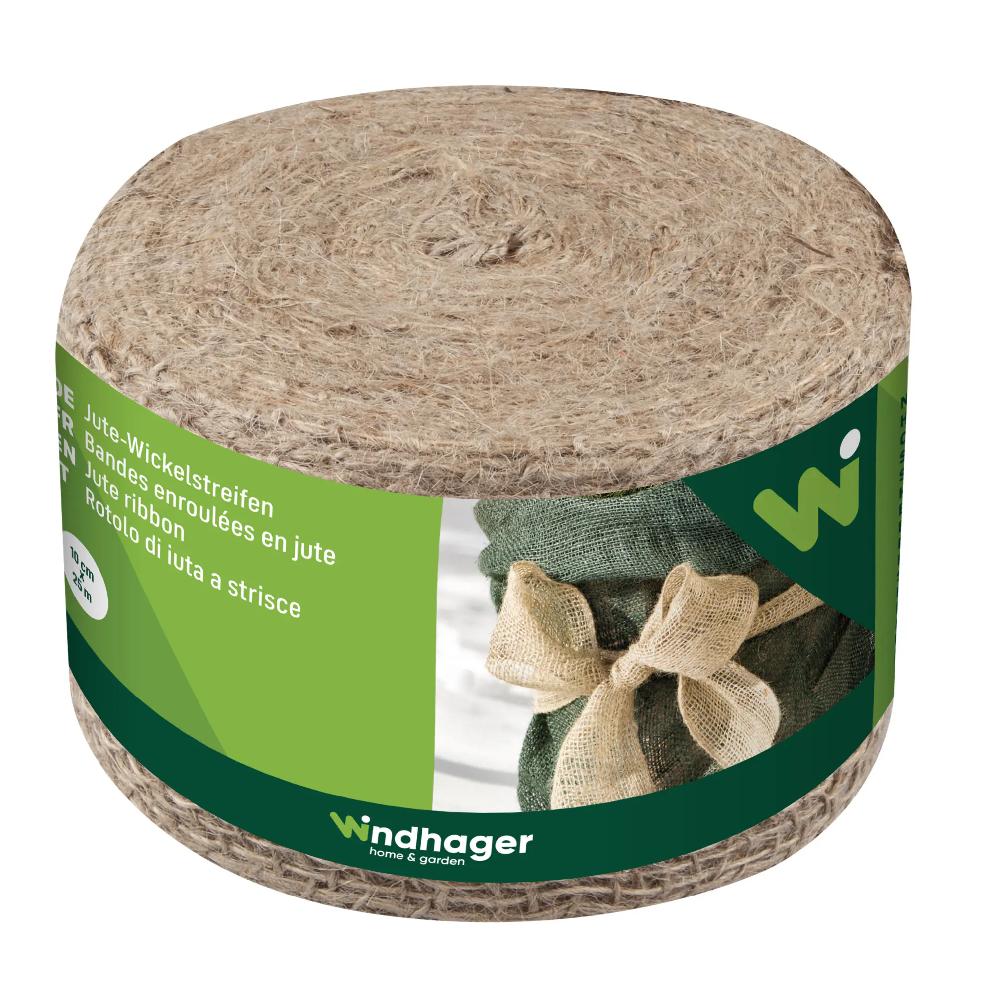 Windhager Jute-Wickelstreifen 10 cm x 25 m natur