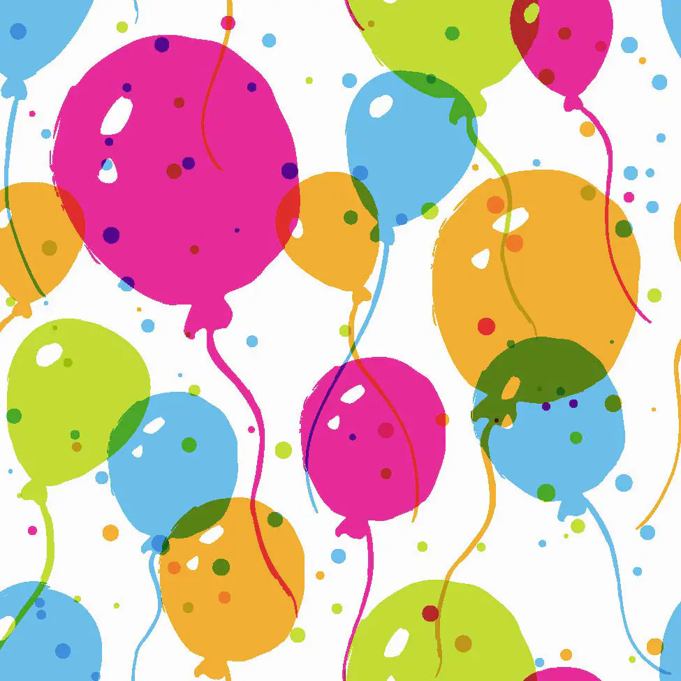 Duni Servietten Splash ballons 24 x 24 cm - 20er Pack
