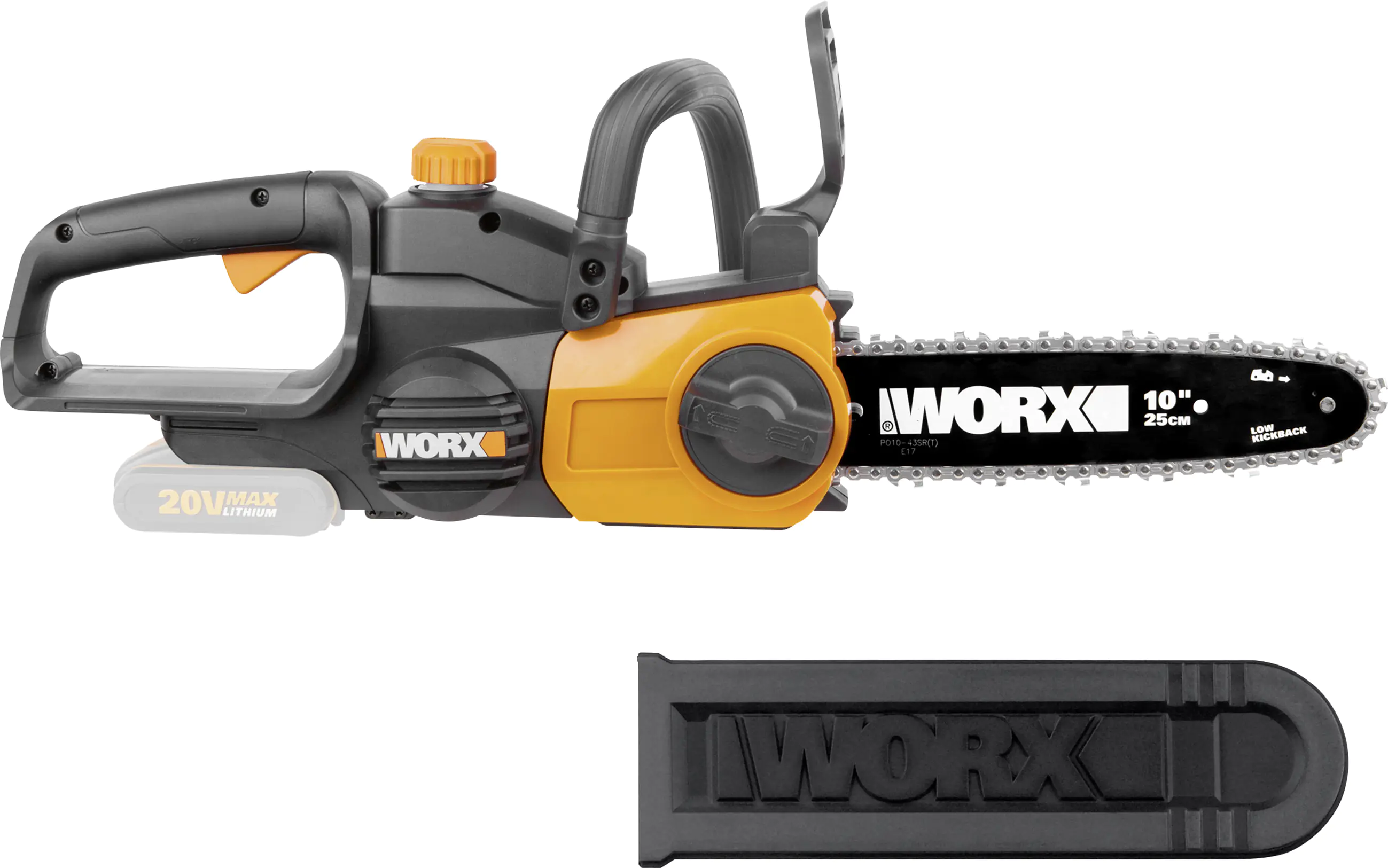 Worx Akku-Kettensäge WG322E.9 20 V 25 cm ohne Akku und Ladegerät