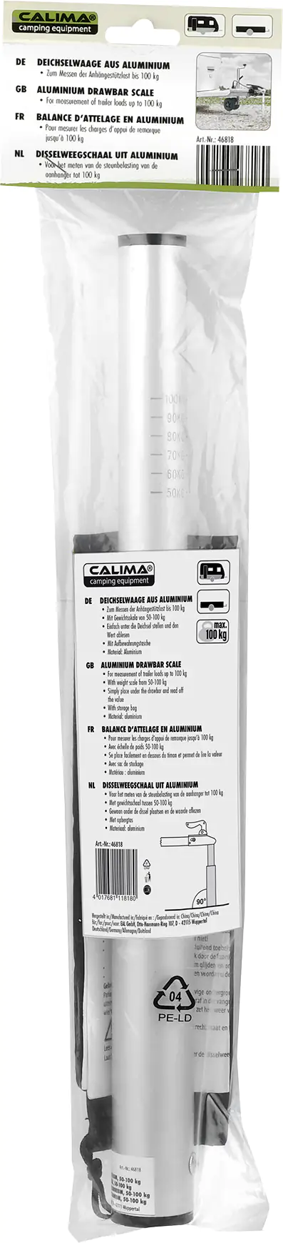 Calima Deichselwaage 50 bis 100 kg Stützlast