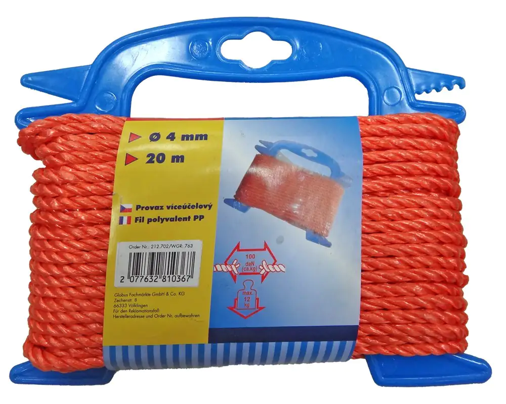 TrendLine Seil Ø 4 mm x 20 m rot