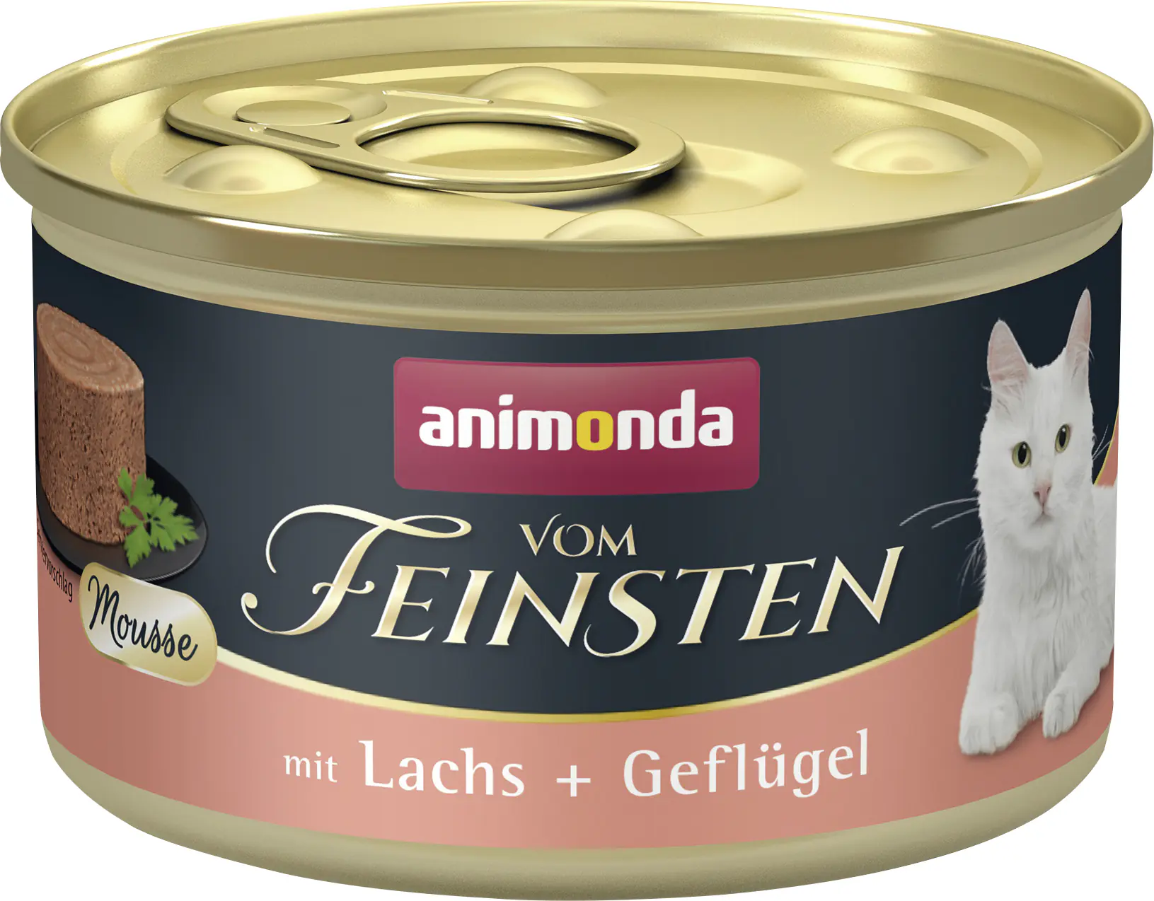 Animonda vom Feinsten Katzenfutter Lachs und Geflügel Mousse 85 g