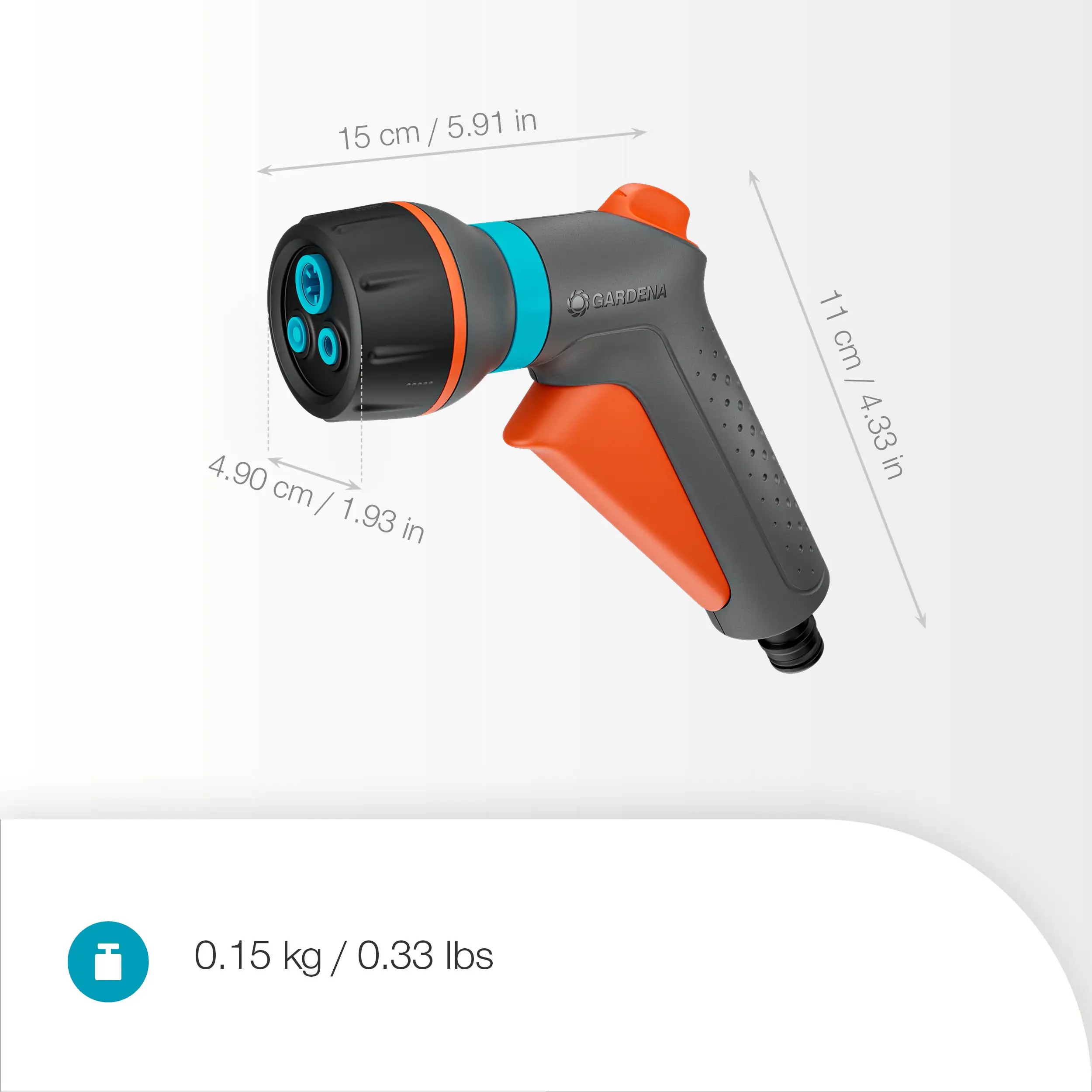 Gardena Multi-Brause für Reinigung & Bewässerung Classic
