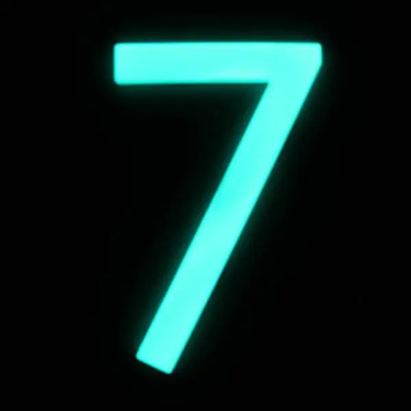 Alpertec Hausnummer 7 Selbstklebend Nachtleuchtend Alpertec Hausnummer 7 Selbstklebend Nachtleuchtend