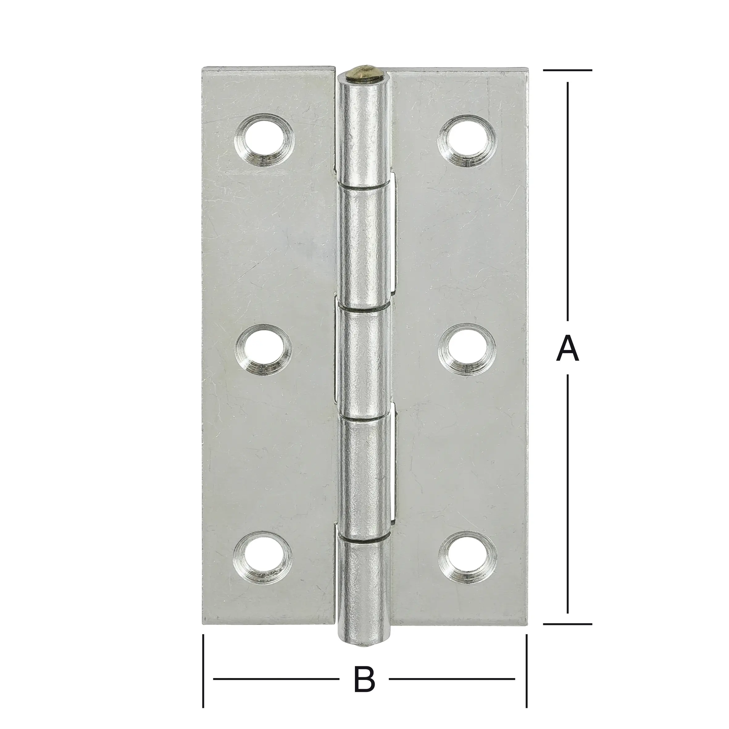 Vormann Schmale Scharniere verzinkt 80 x 41 mm