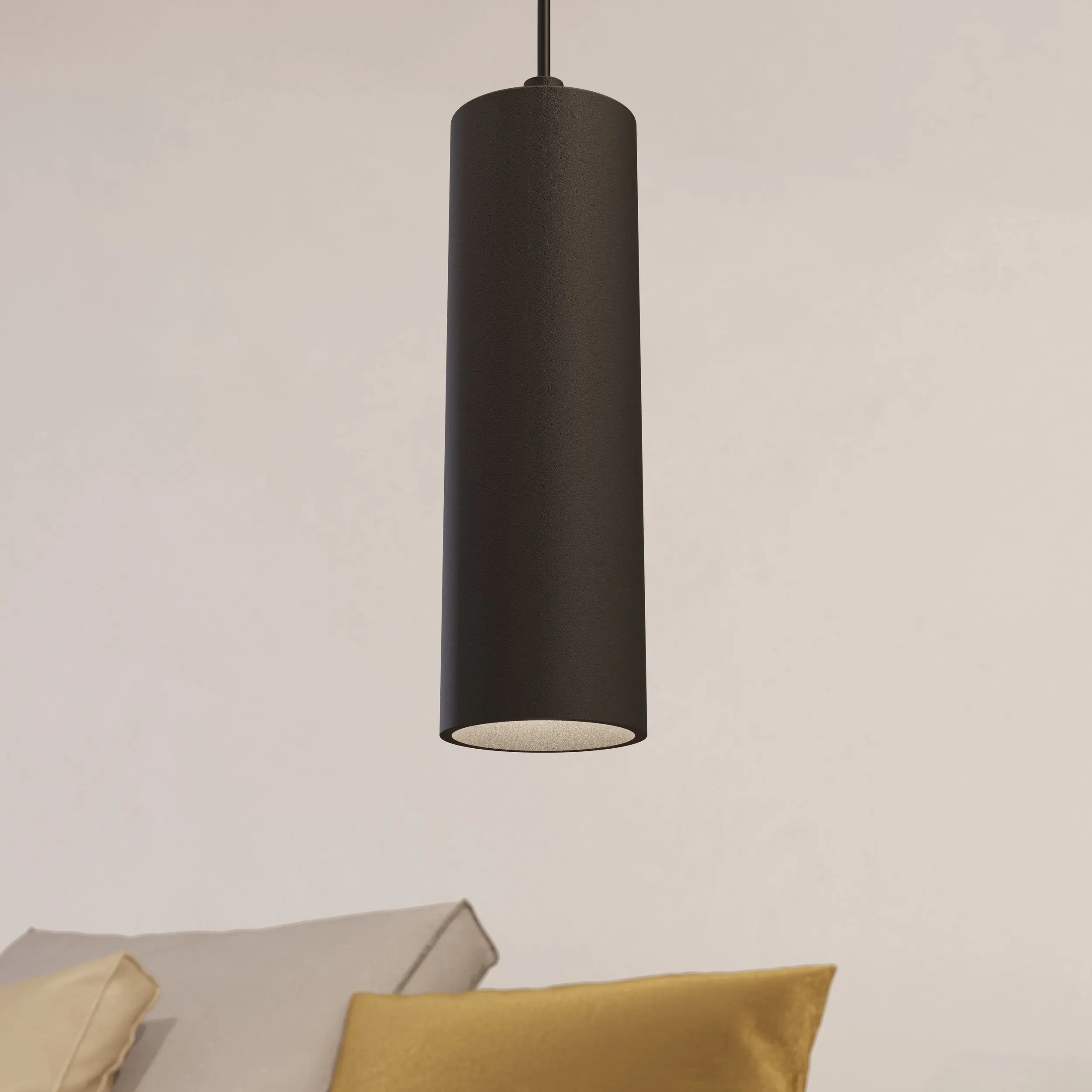 Eglo LED Pendelleuchte TPlus Pendant 6W, Kunststoff schwarz