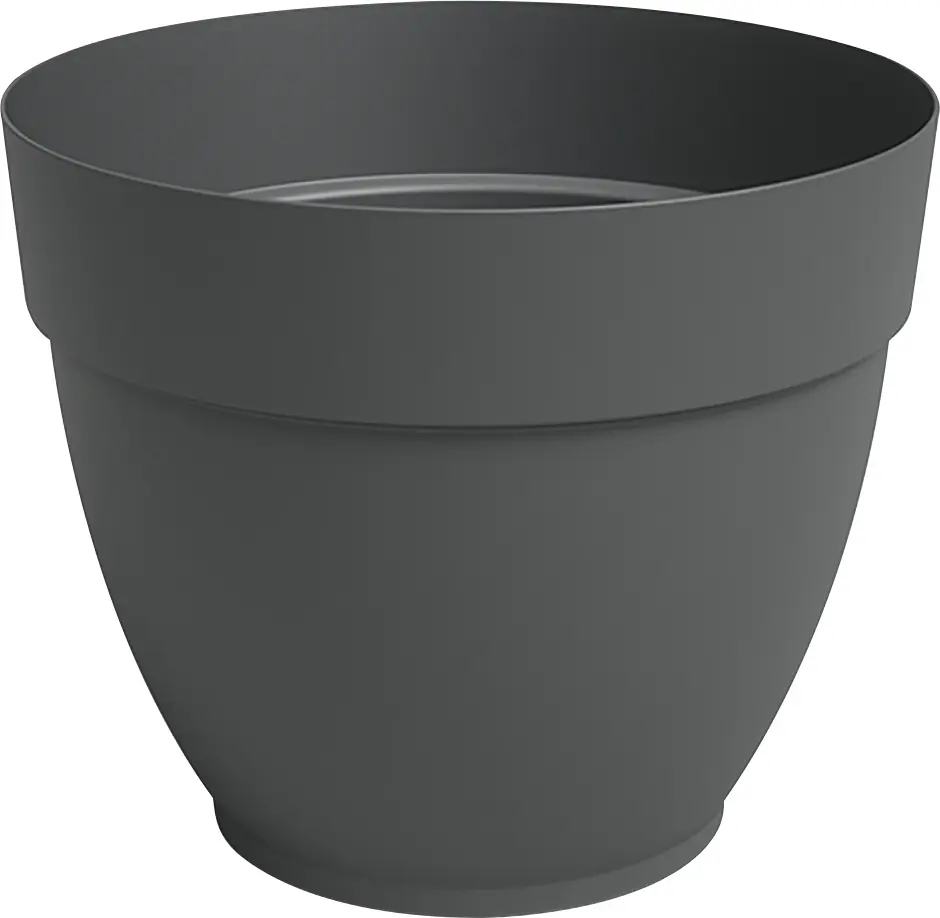 Artevasi Pflanztopf Capri Campana Kunststoff anthrazit matt Ø 25 x 21 cm