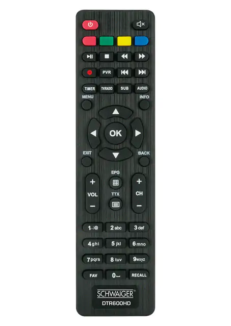 Schwaiger Terrestrischer Receiver DTR600HD - Full HD (DVB-T2) Empfang: ÖR, Freenet* Schwaiger Terrestrischer Receiver DTR600HD - Full HD (DVB-T2) Empfang: ÖR, Freenet*